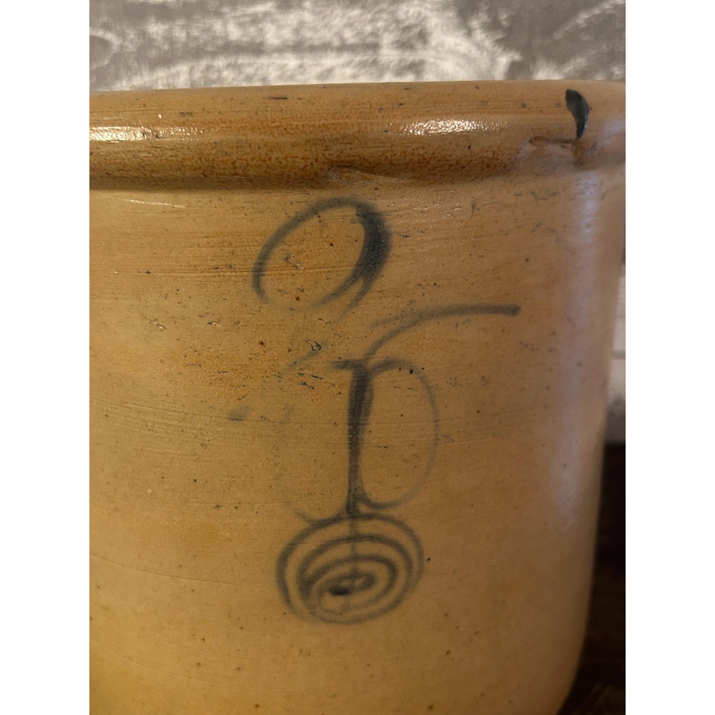 Antique Red Wing 2 Gallon Stoneware Crock Cobalt Blue Early 1900s