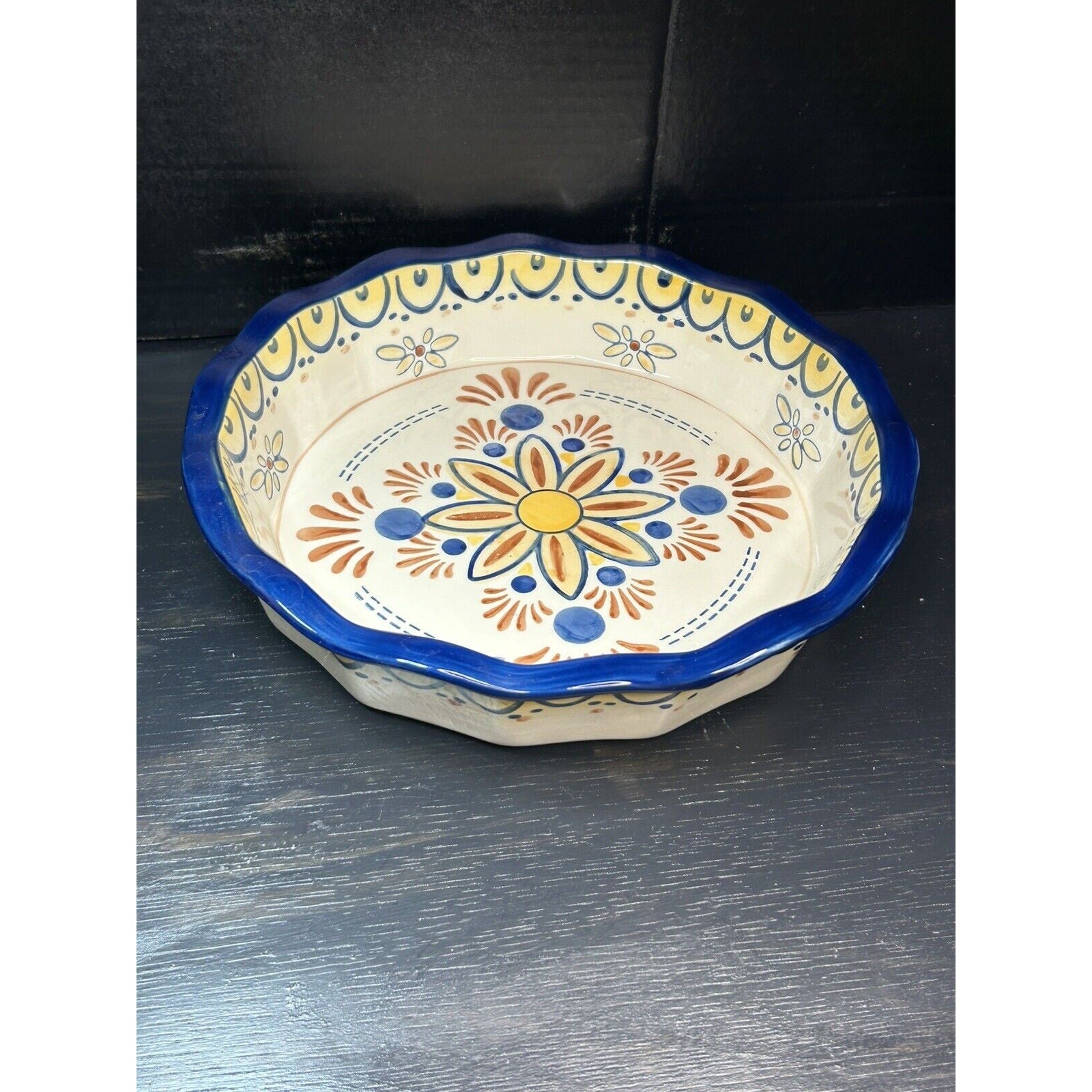CT Cooks Tradition Quiche Dish Pie Plate With Basket