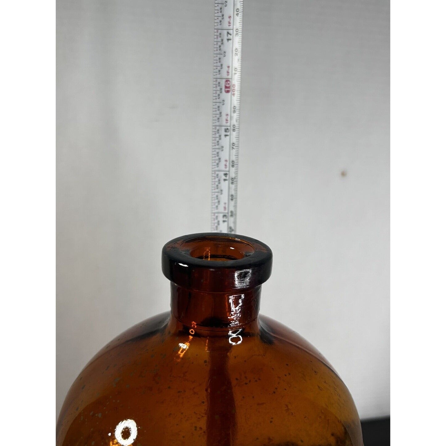 (2) Antique Large Apothecary/Pharmacy Brown Glass Bottle/Jar. Amber Jar. Rustic