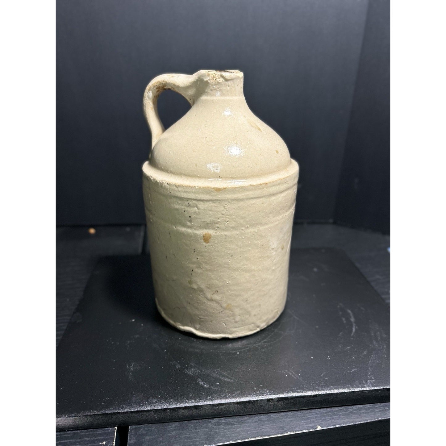 Antique 2 Gallon Stoneware Pottery Moonshine Whiskey Jug Crock Primitive