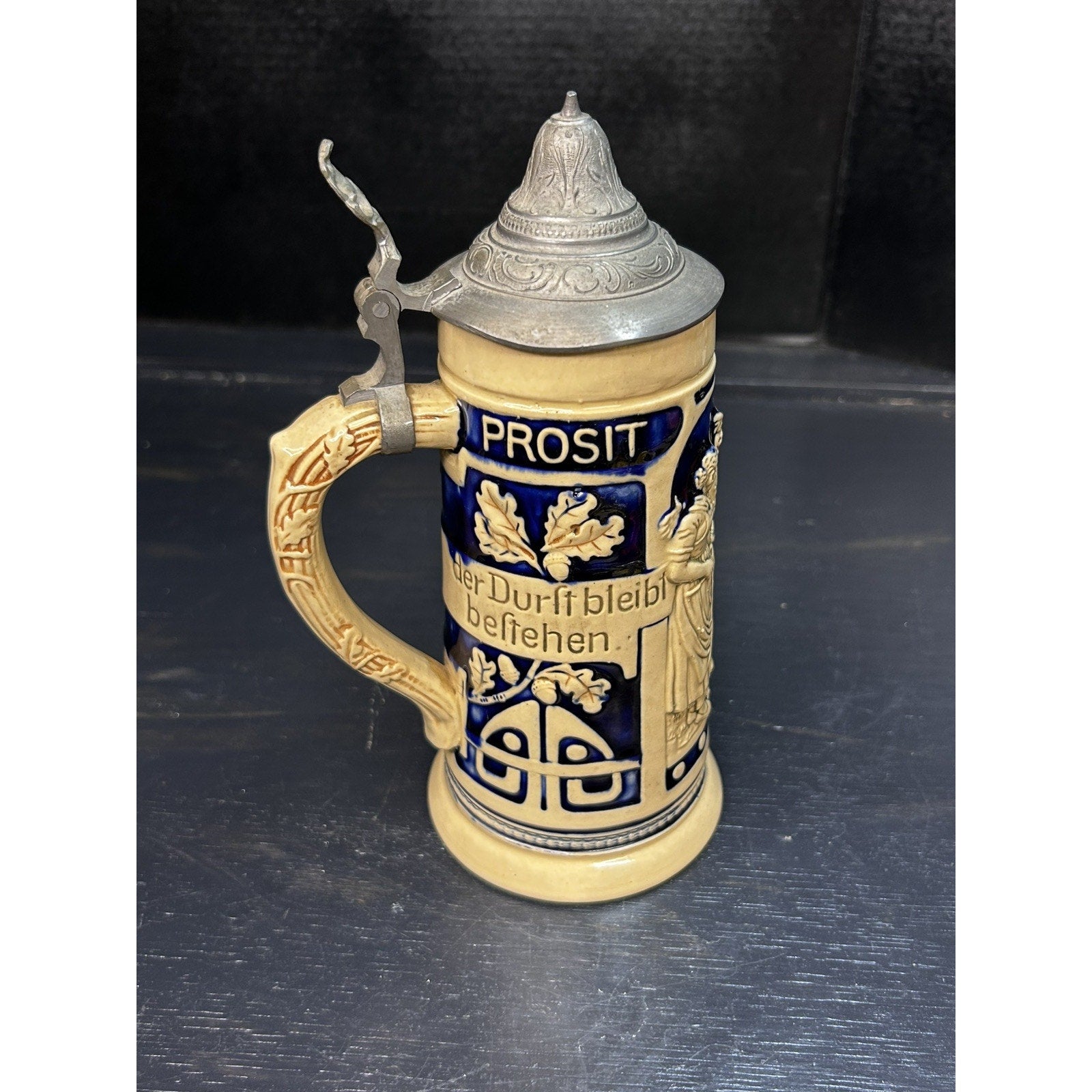 Antique Marzi Remy Hohr stein 1902 relief decoration detail