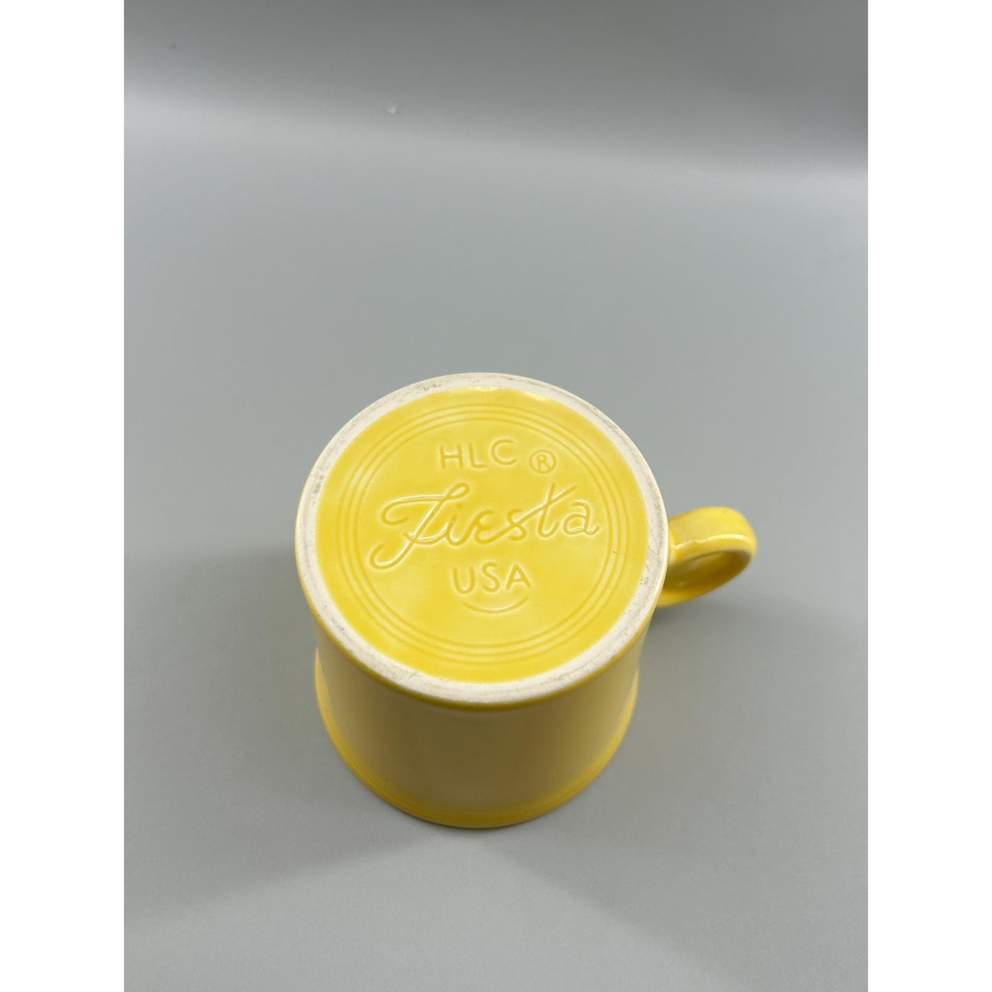 Vintage Fiestaware Yellow Cup HLC Fiesta USA Homer Laughlin Coffee Mug