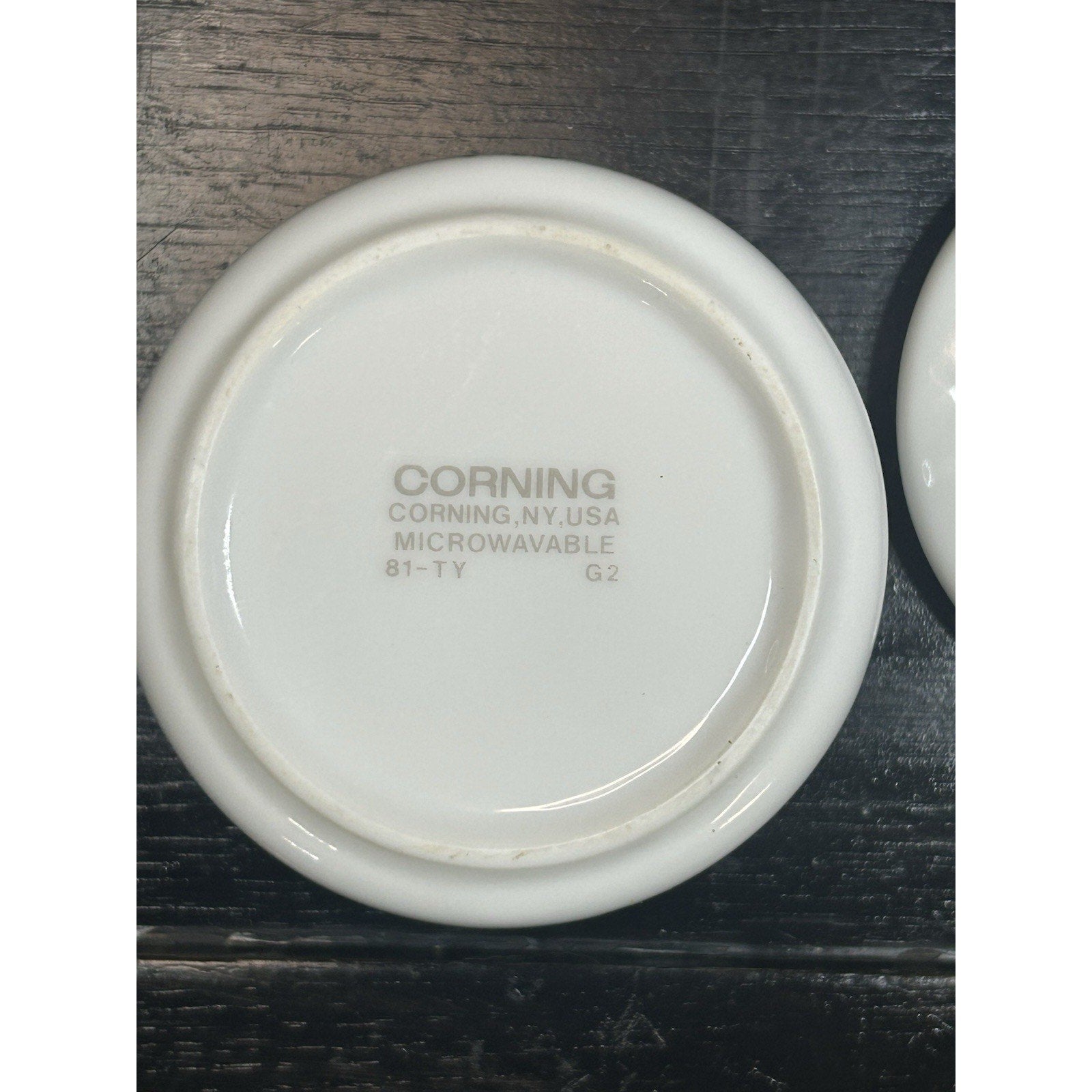Corning Corelle Shadow Iris Sugar Bowl lid detail vintage