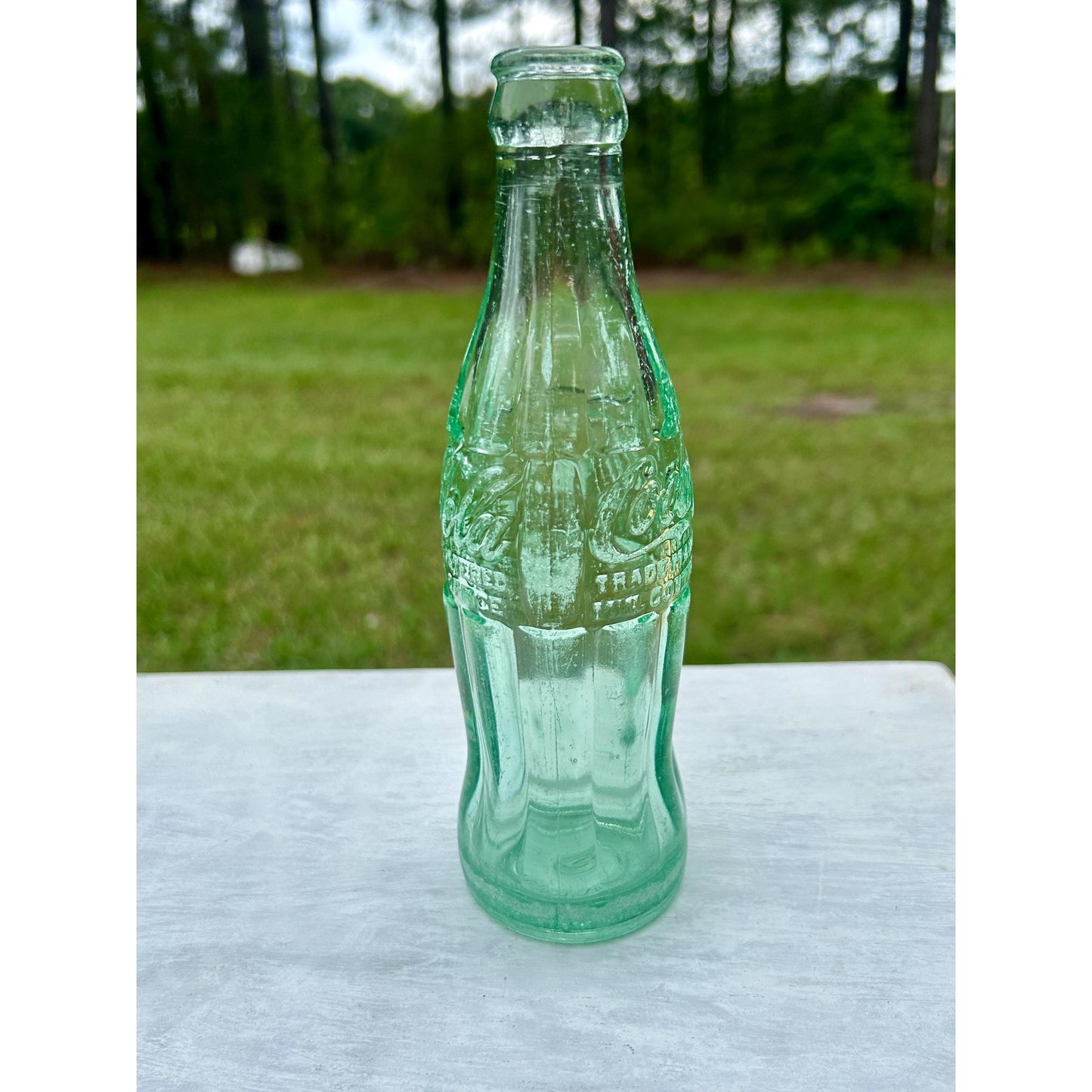 Vintage 1938 Savannah GA Coca-Cola Bottle Chattanooga Glass D-105529 6 Oz Embossed Hobbleskirt Coke Bottle