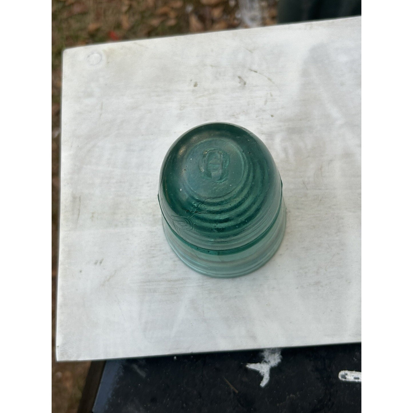 Antique H.C. & Co. Beehive Glass Insulator – EARLY!  Aqua Green Telegraph Line – Early Hemingray Style – Primitive Industrial Decor. Rare