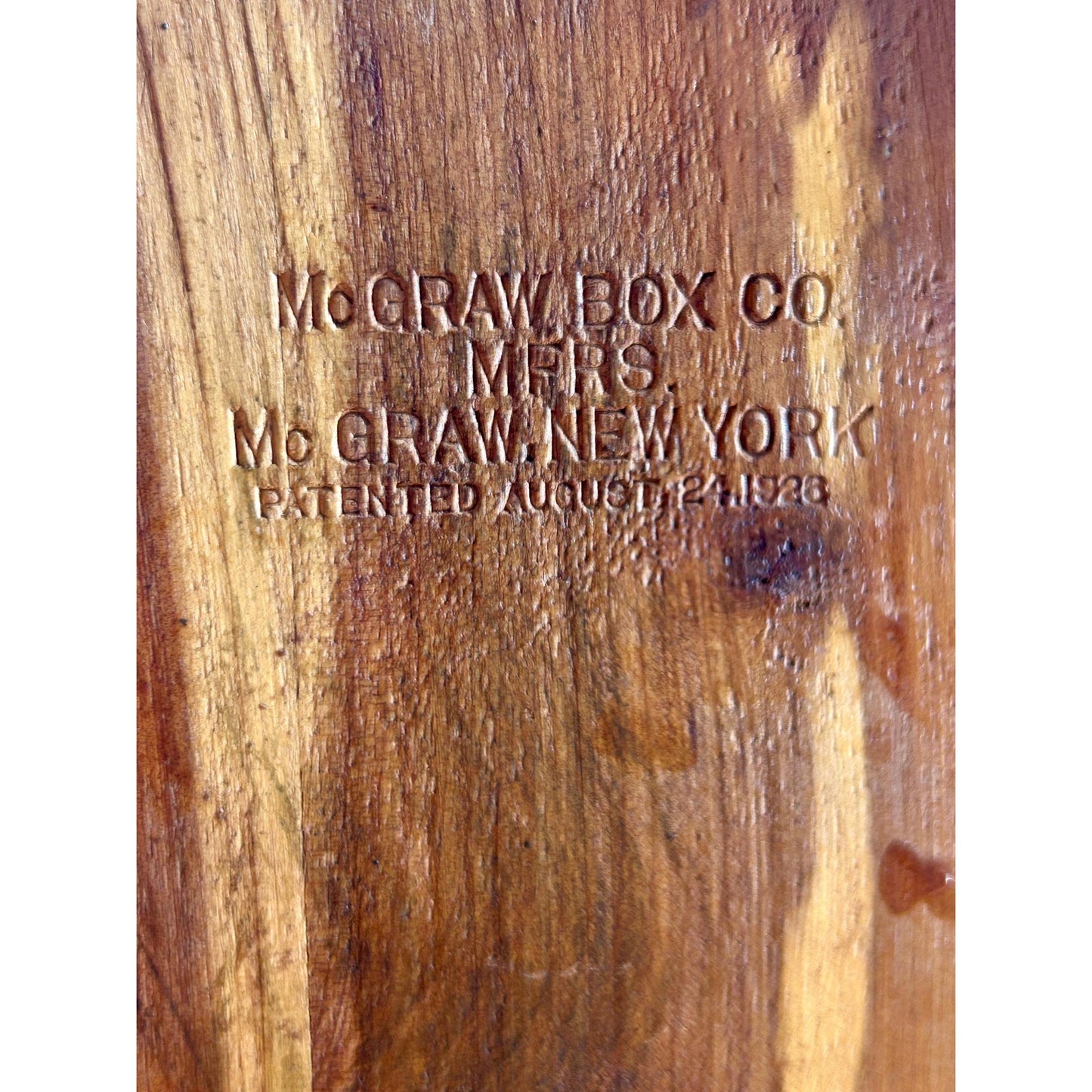 Antique Cedar Jewelry Box McGraw Box Co 1926 Patent Art Deco Cedar Keepsake Chest Vintage Wooden Jewelry Chest Dovetail Cedar Trinket Box