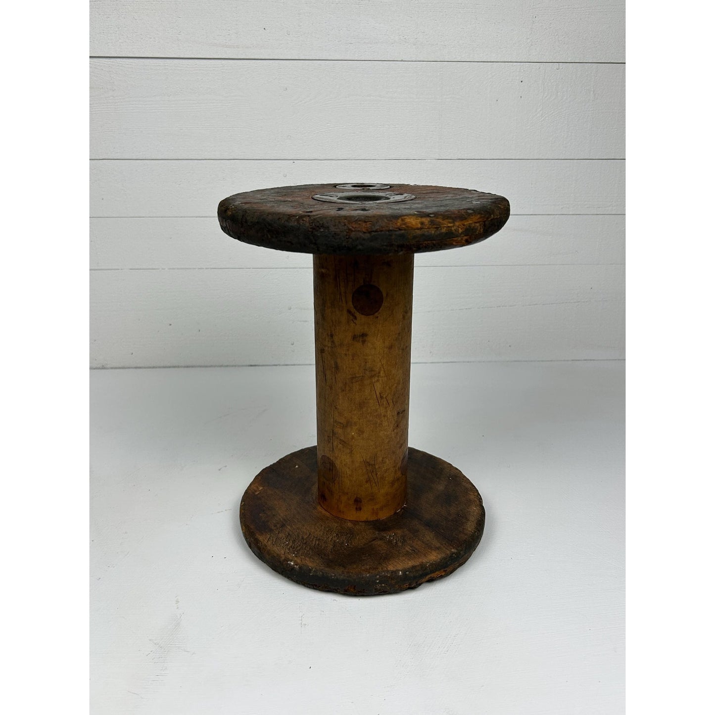 Exceptional Antique Vermont Textile Mill Bobbin Factory Stamped Burlington VT Early American Industrial Artifact