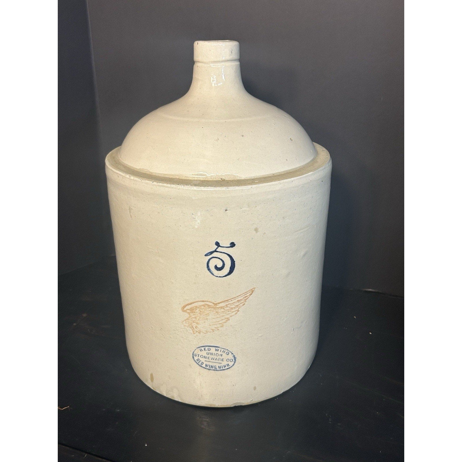 Red Wing stoneware 5 gallon shoulder jug overall condition