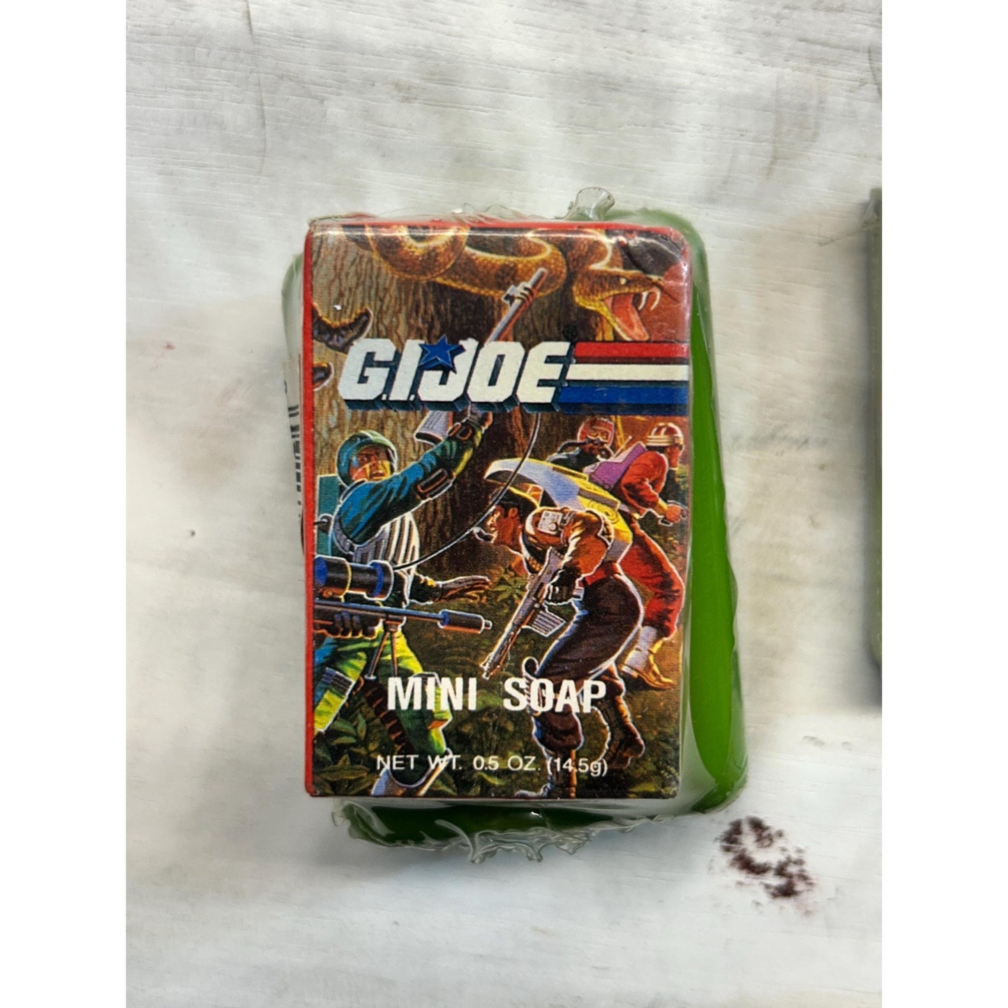 Vintage 1986 G.I. Joe Travel Toothbrush & Mini Soap Set – Hasbro Sealed Toiletries with Original Packaging – Retro Action Figure Toy