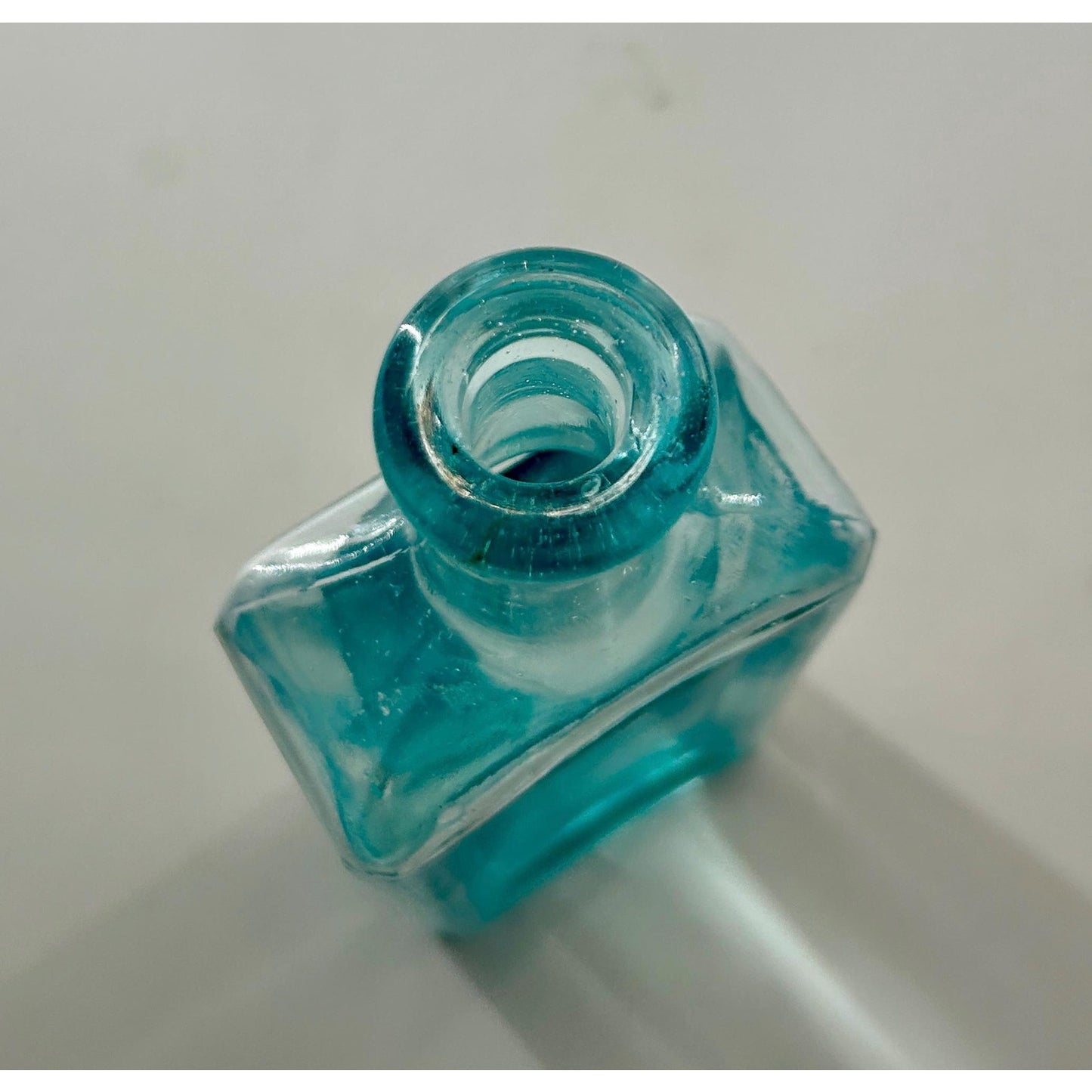 Antique Dr Greene’s Nervura Aqua Blue Patent Medicine Bottle c1890 Embossed Blood Nerve Remedy Apothecary Glass