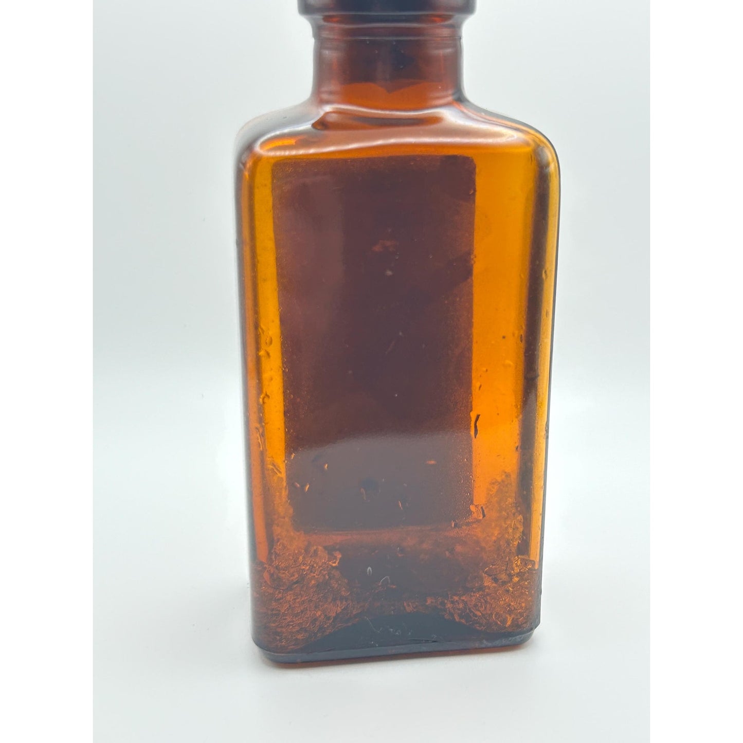 Vintage Massengill Pharmacy Medicine Jar w/ Original Contents Amber Bottle