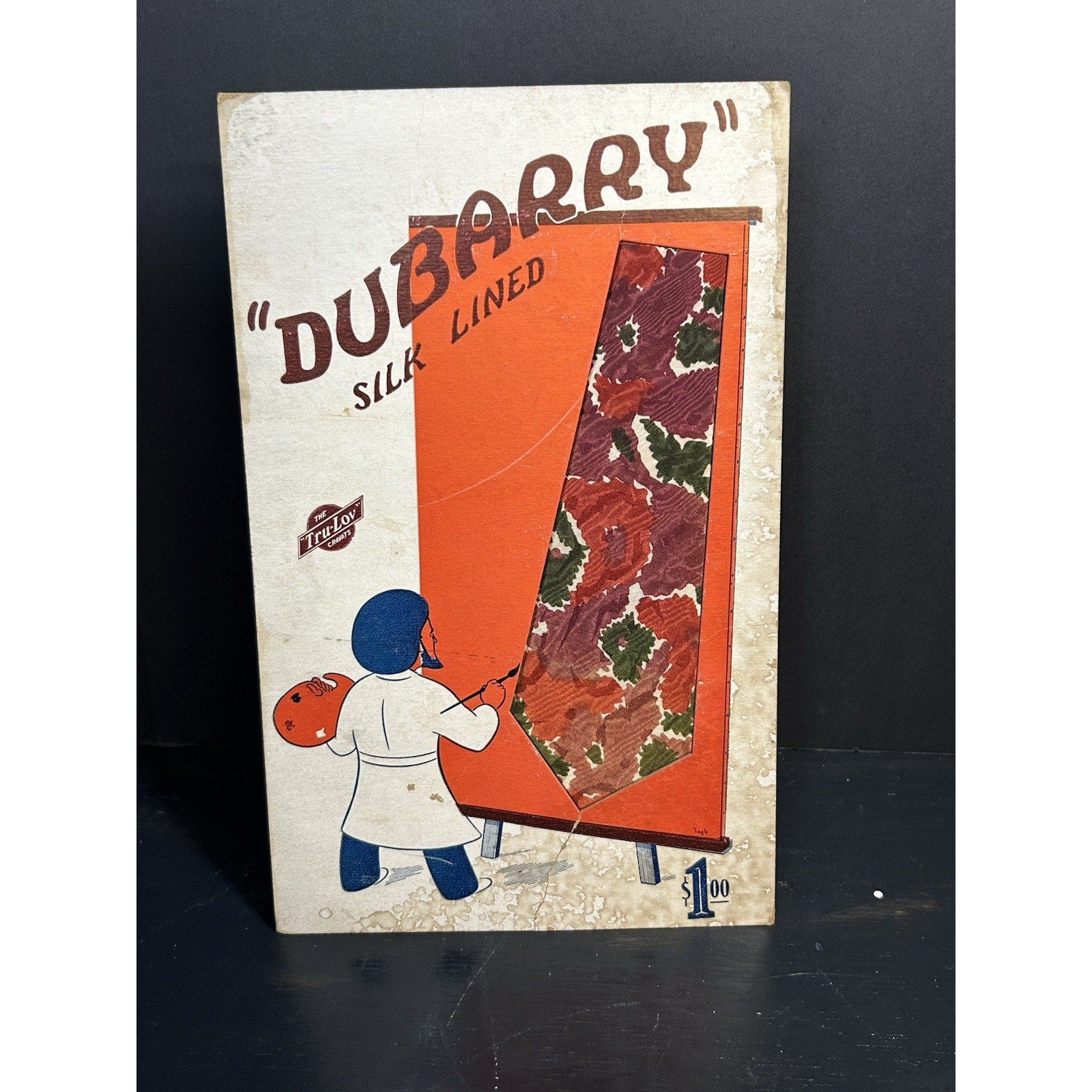 Vintage Tru-Lov Cravats advertising insert full card flat view