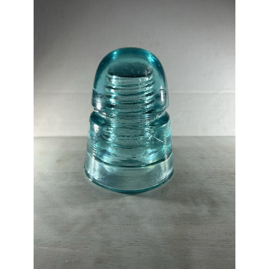 Gorgeous Vintage Ice Blue Brookfield CD 145 Beehive Glass Insulator . Great Cond