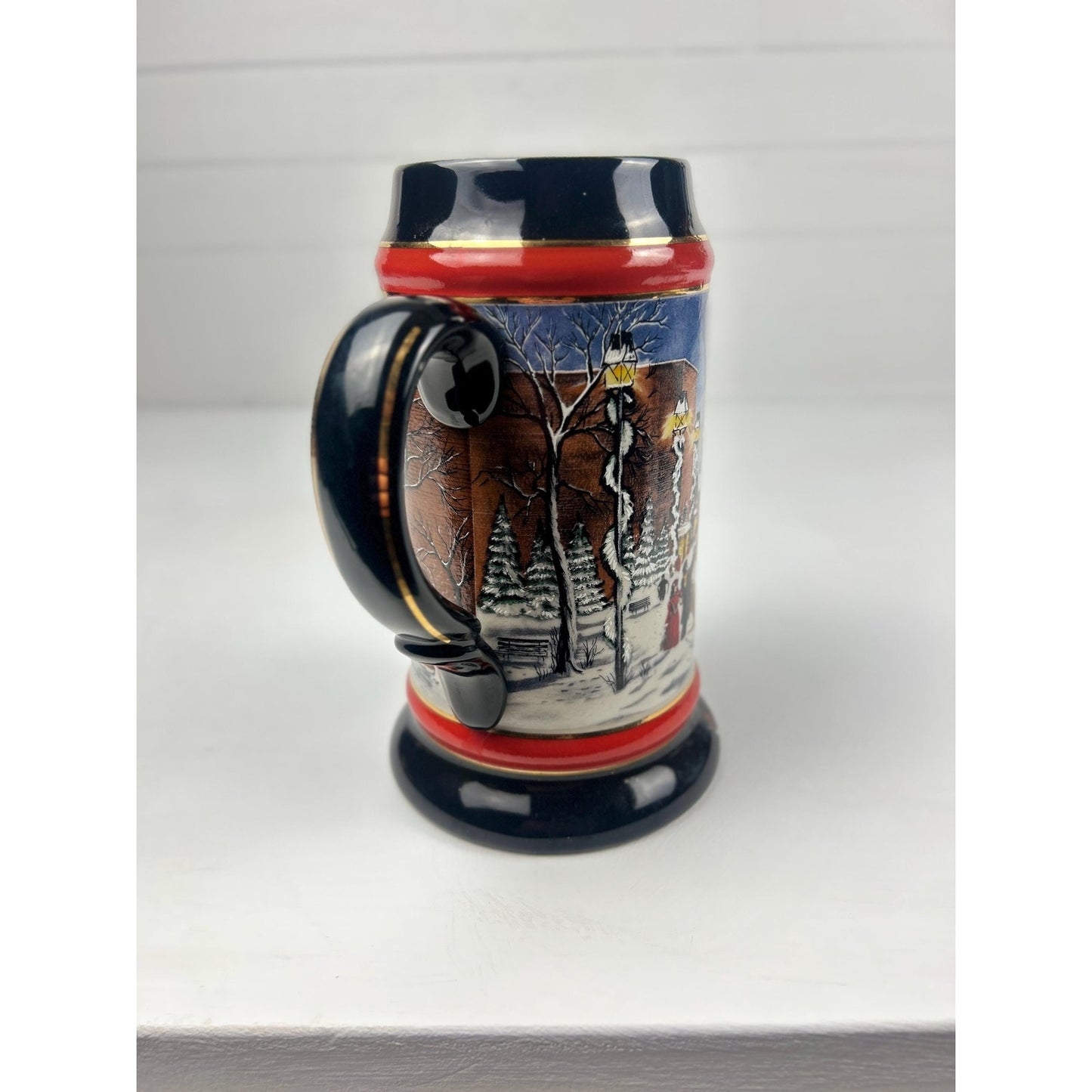 Vintage Budweiser Clydesdales Beer Stein 1992 A Perfect Christmas Holiday Mug Anheuser Busch Ceramarte Breweriana . Great Christmas gift