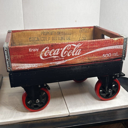 Custom-Built Restored Coca-Cola Wagon — One of a Kind — Lockable Wheels — RestoMod Display Piece