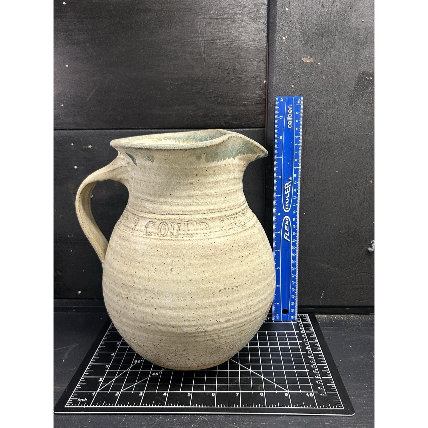 Vintage 1974 Studio Pottery Jug Orzel Signed – If I Could Only Remember My Name