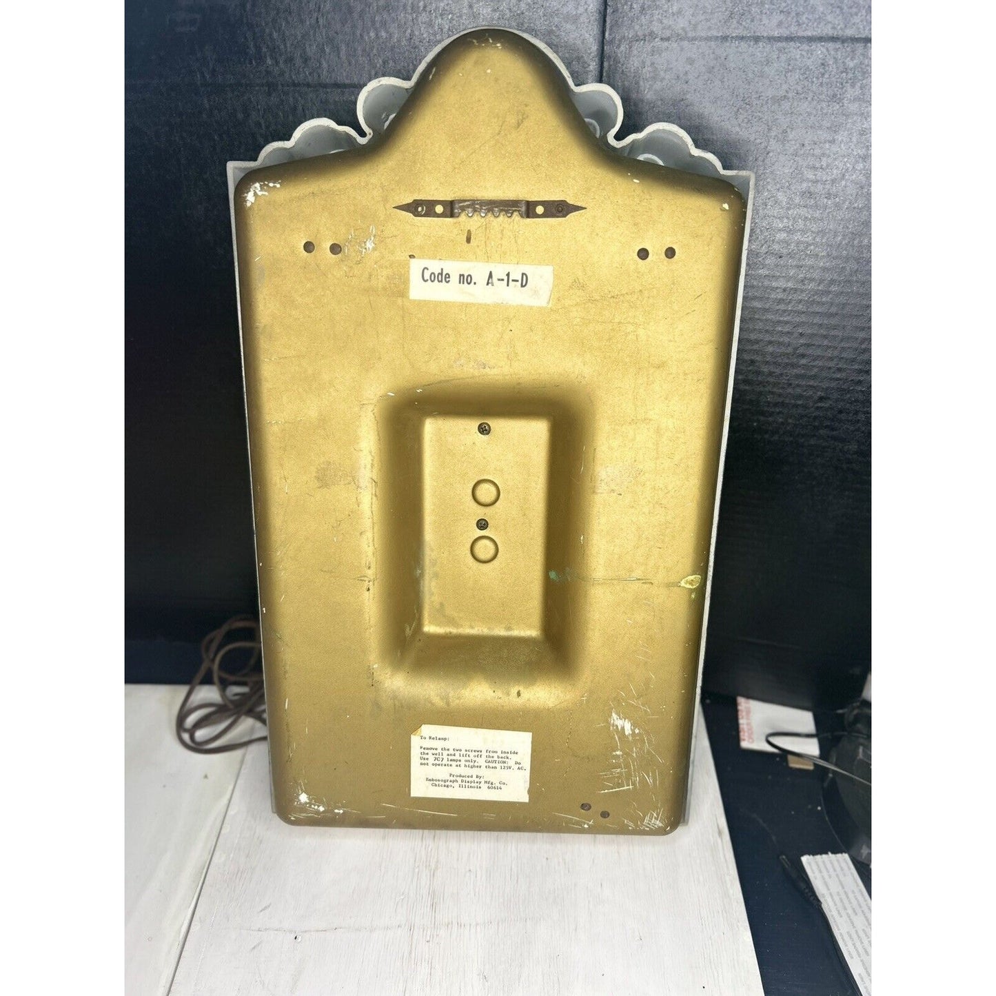 Vintage Pabst Andeker Illuminated Beer Sign — 1970s Working Lighted Advertising — Breweriana