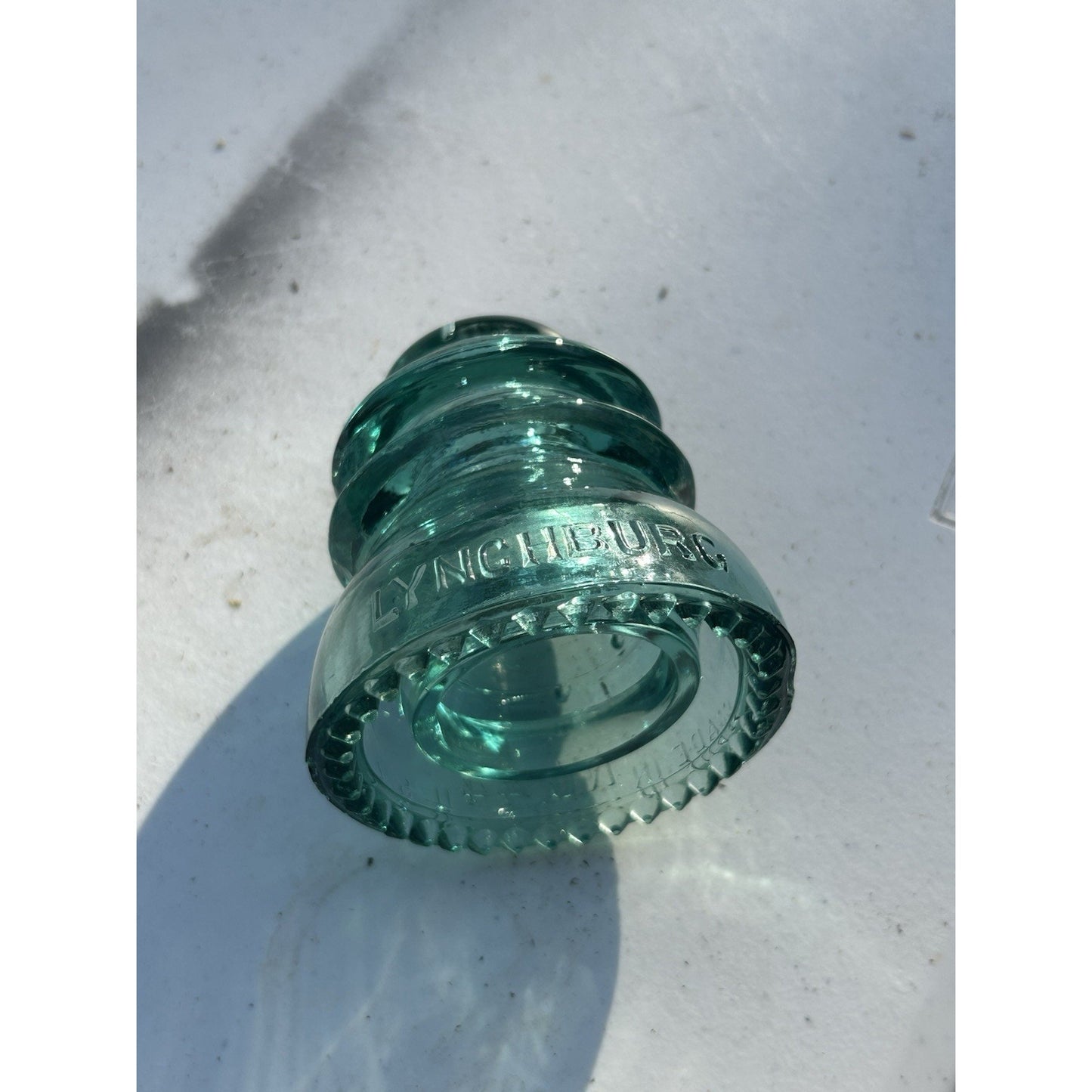 Lynchburg ice blue insulator CD 154 No 44 condition overall