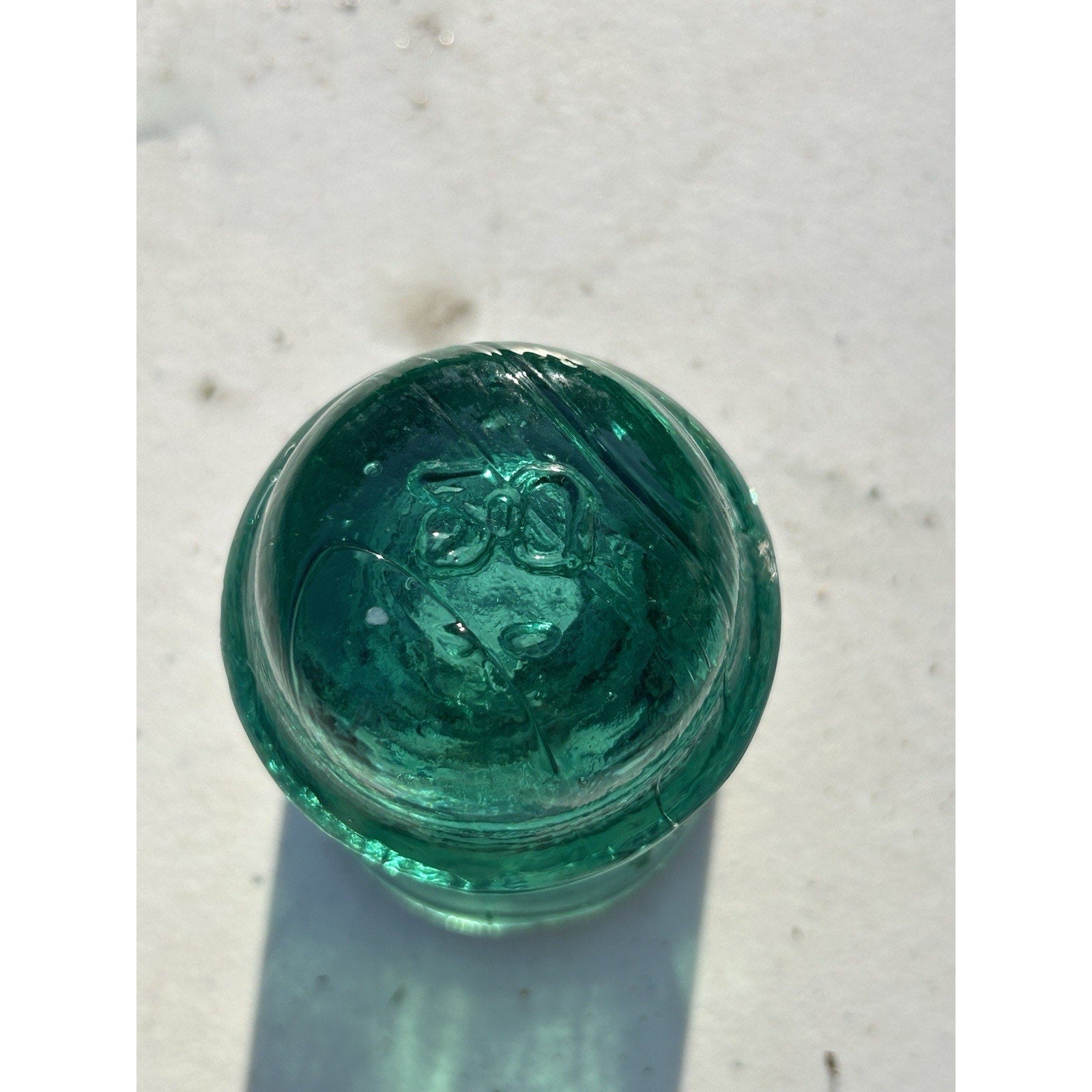 Brookfield emerald insulator drip points threading inner skirt