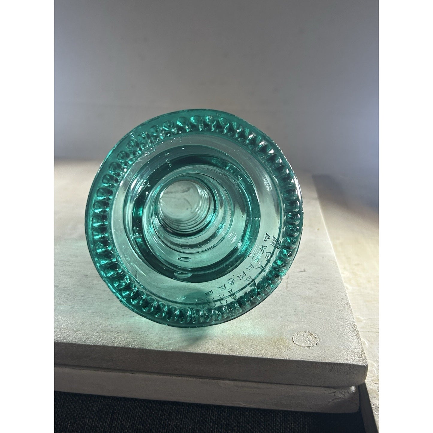Hemingray 40 Insulator CD 152 Aqua – PATENTED MAY 2 1893 – Vintage Glass. WOW!