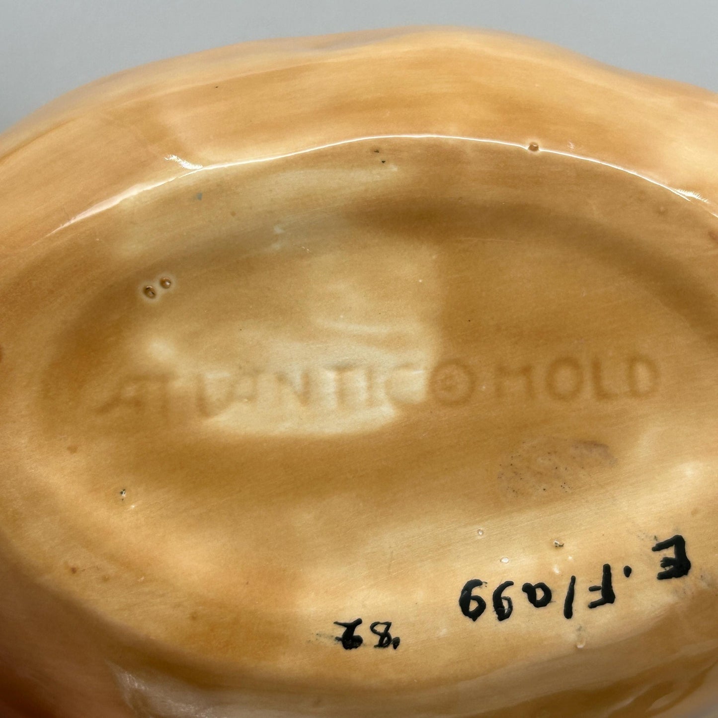 Atlantic Mold Potato Form Covered Dish • Novelty Lidded Potato Container • Studio Pottery Sculptural Ceramic • Signed 1981