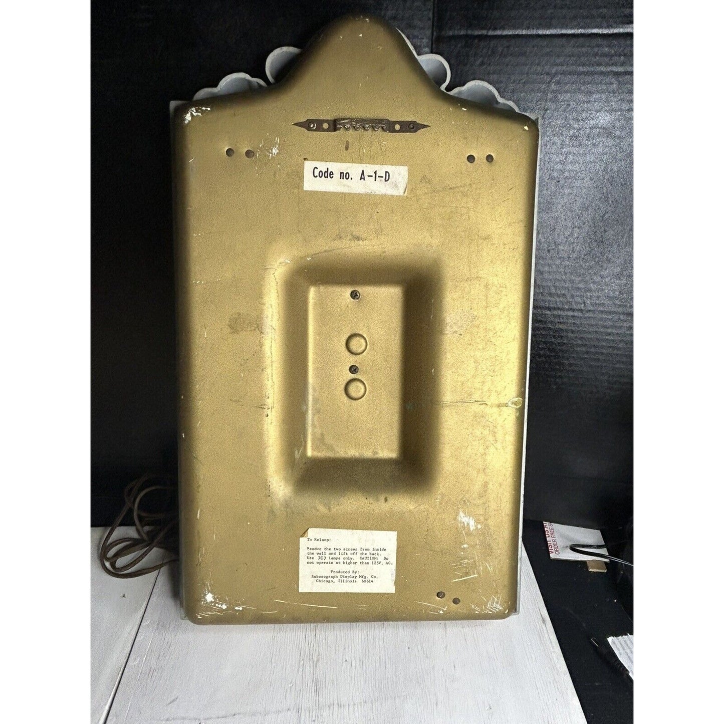 Vintage Pabst Andeker Illuminated Beer Sign — 1970s Working Lighted Advertising — Breweriana
