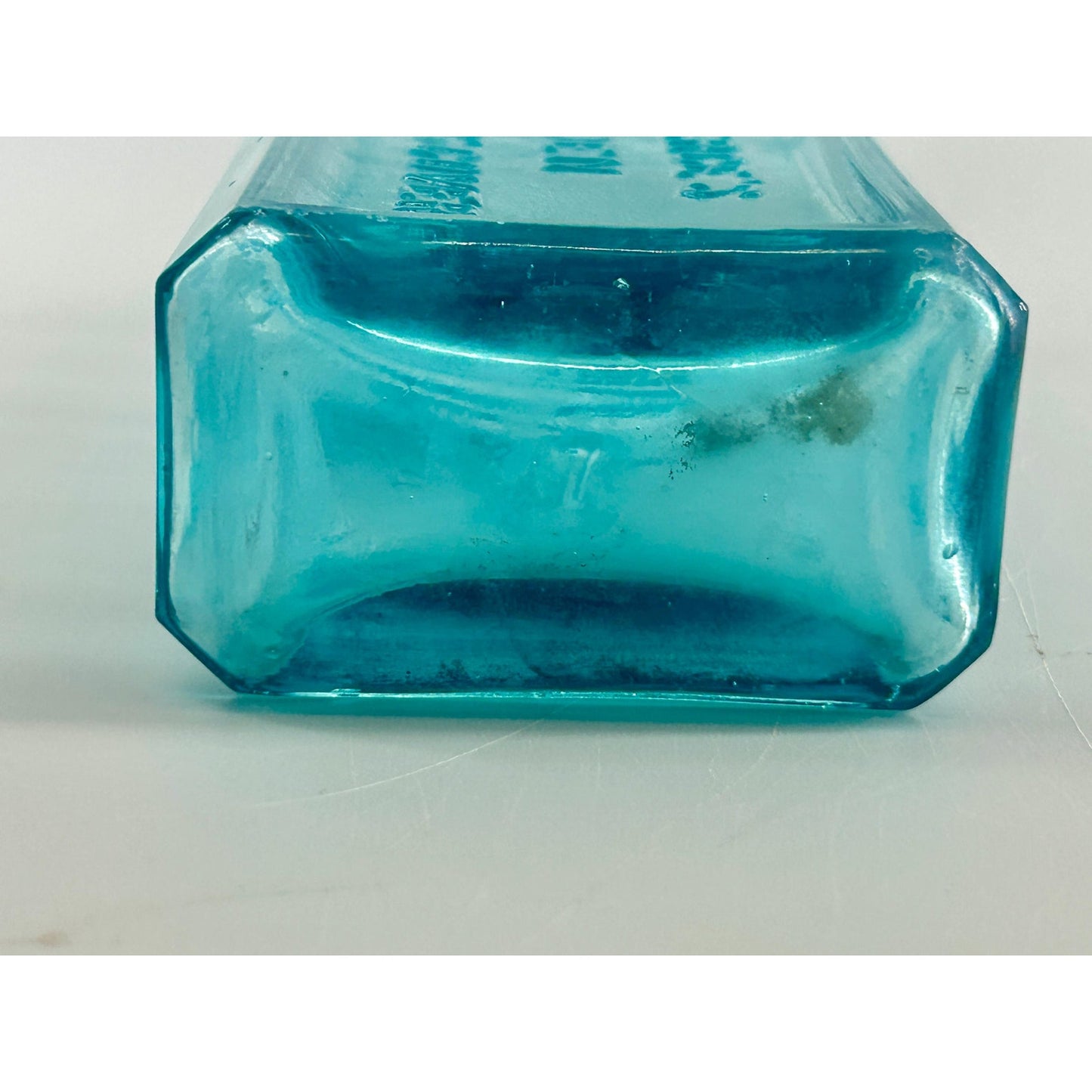 Antique Dr Pierce Golden Medical Discovery Aqua Blue Medicine Bottle Buffalo NY Patent Medicine c1880s