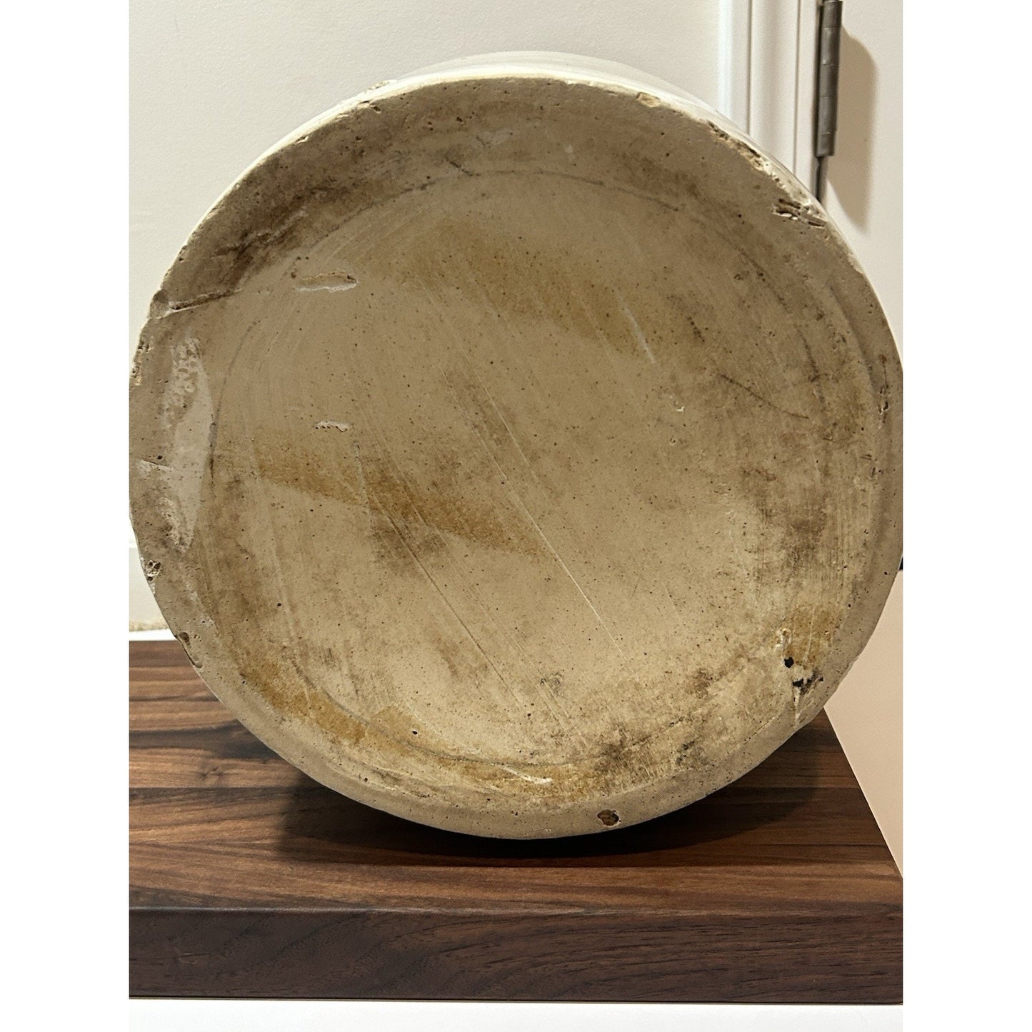 Antique Burley Winter 5 Gallon Stoneware Churn. Salt Glaze Crock W/ Albany Slip