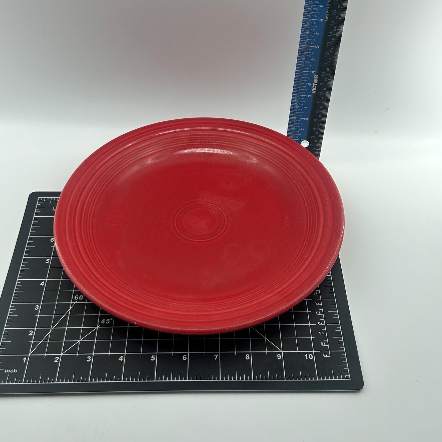 Vintage Red Fiestaware Plates Set of 3 | Homer Laughlin Fiesta Red Dinner Plates