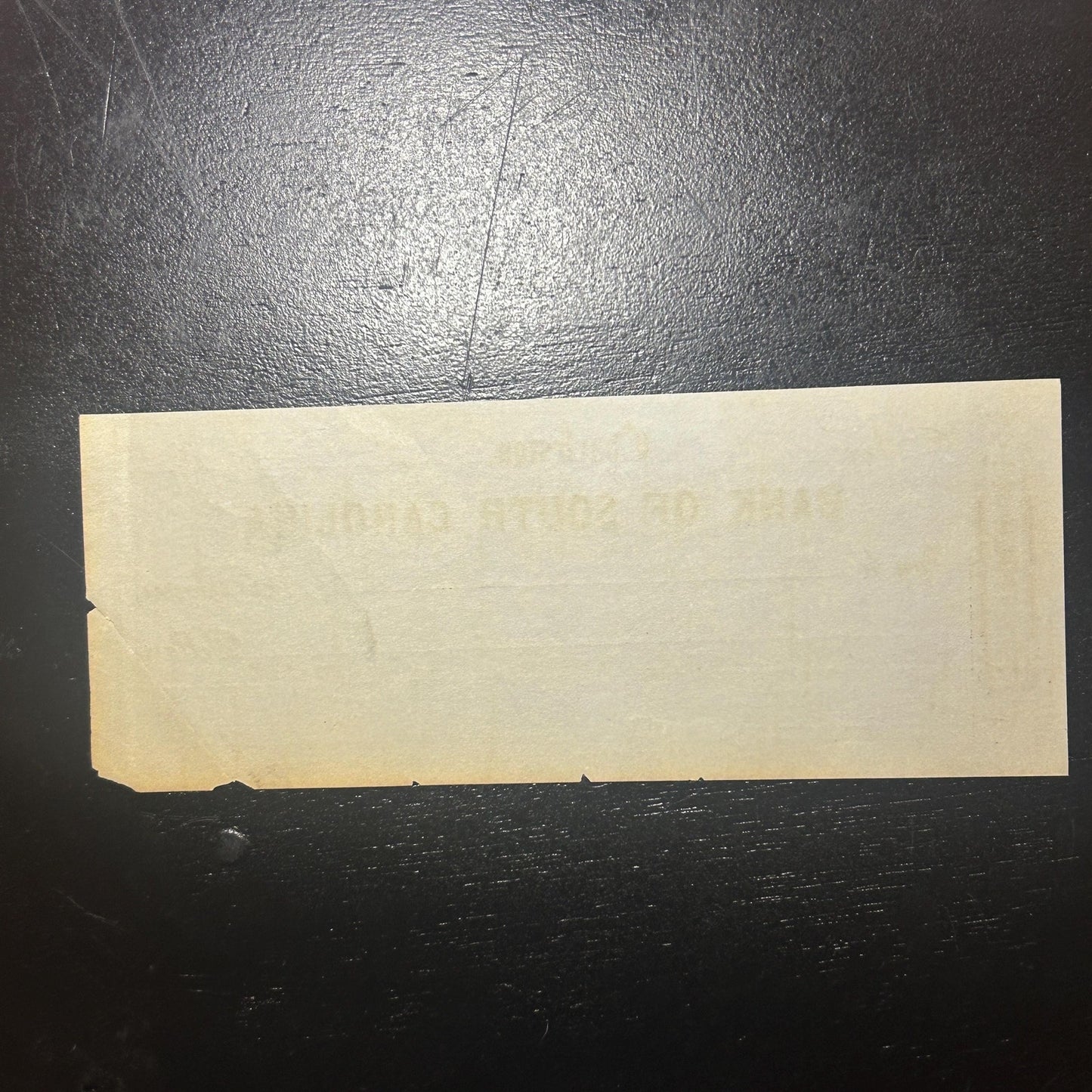 Antique Bank of South Carolina Check Charleston SC | 1800s Blank Bank Note Form | Southern Ephemera Paper Collectible. Very rare civil war!