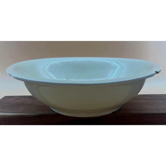 Vintage McCoy Pottery Bowl Ivory Crackle Glaze American Art Pottery Mid Century Farmhouse Decor