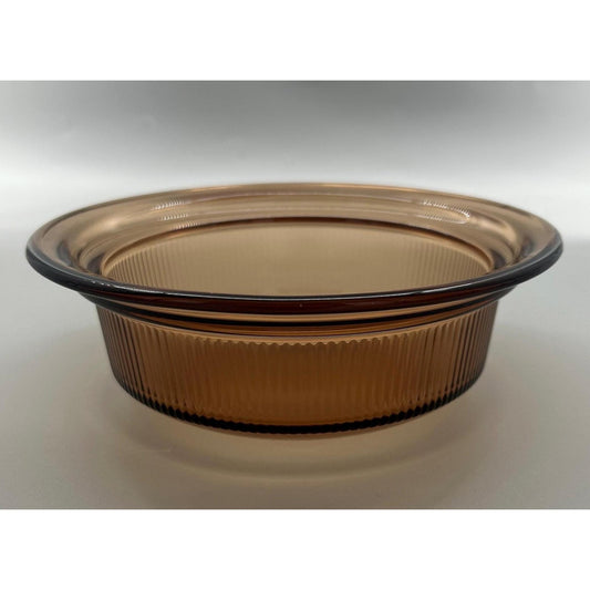 Vintage Pyrex Visions Amber Glass Casserole Dish Oven Safe USA Vintage Cookware Visionware • Farmhouse Decor • Rustic Decor • Shelf Display