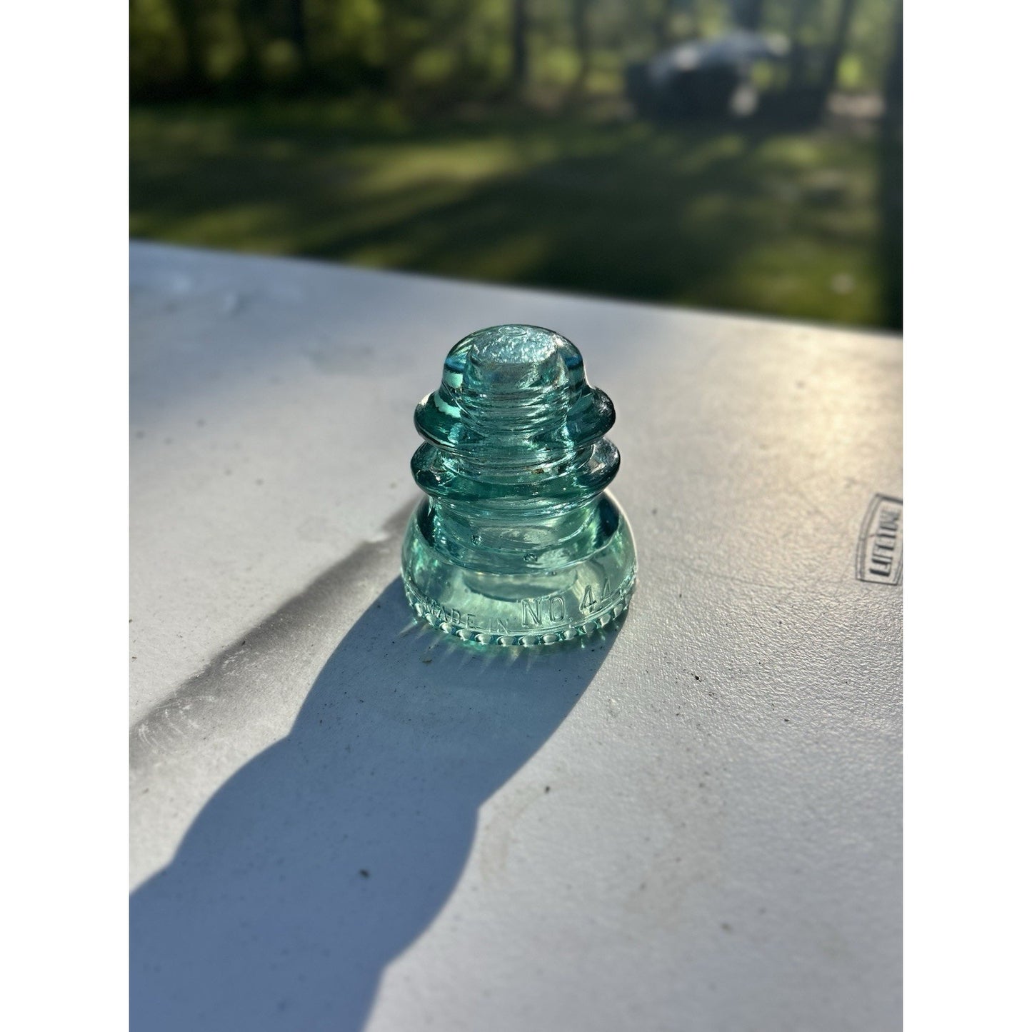 Lynchburg No. 44 CD 154 Ice Blue Glass Insulator — Rare Variant — USA
