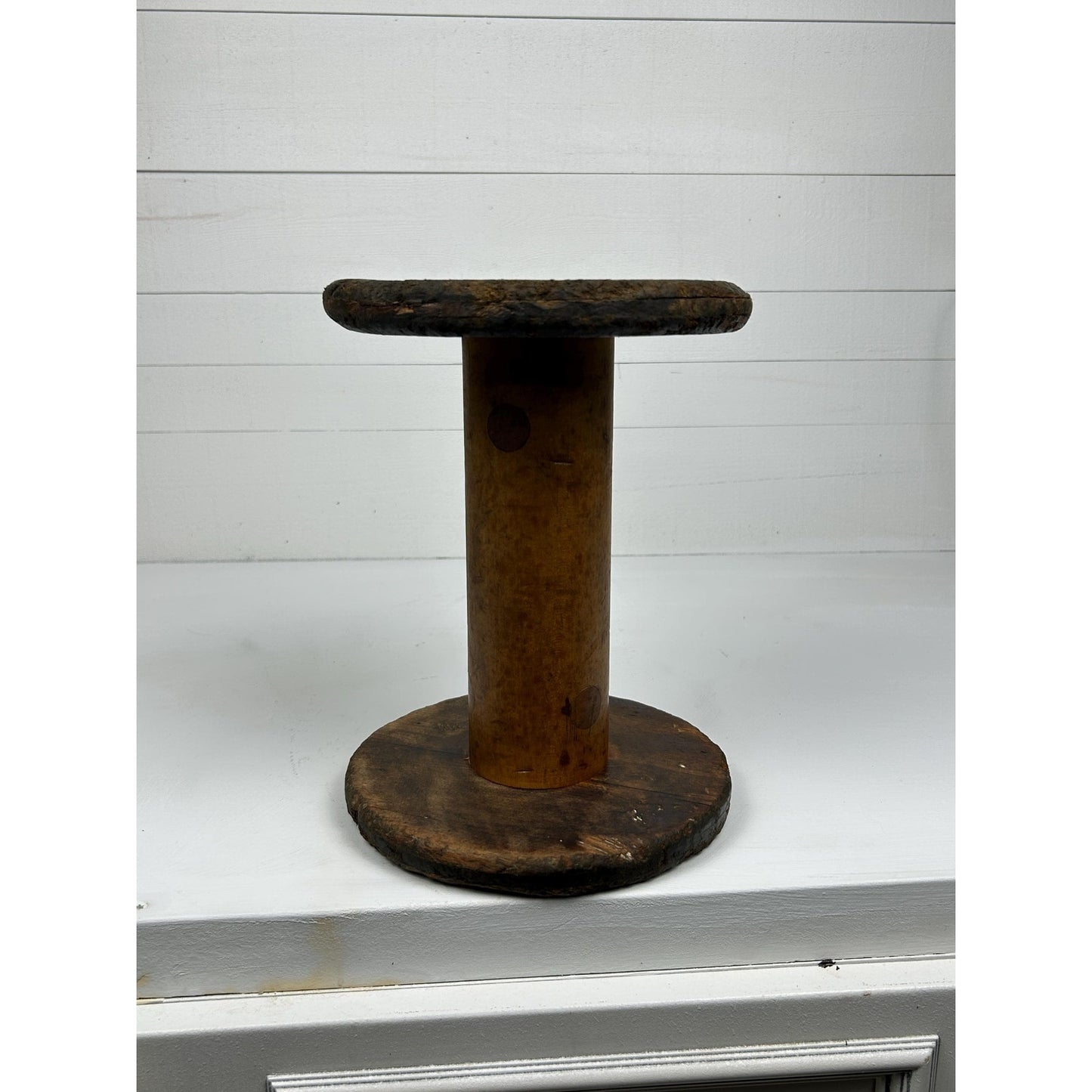 Exceptional Antique Vermont Textile Mill Bobbin Factory Stamped Burlington VT Early American Industrial Artifact