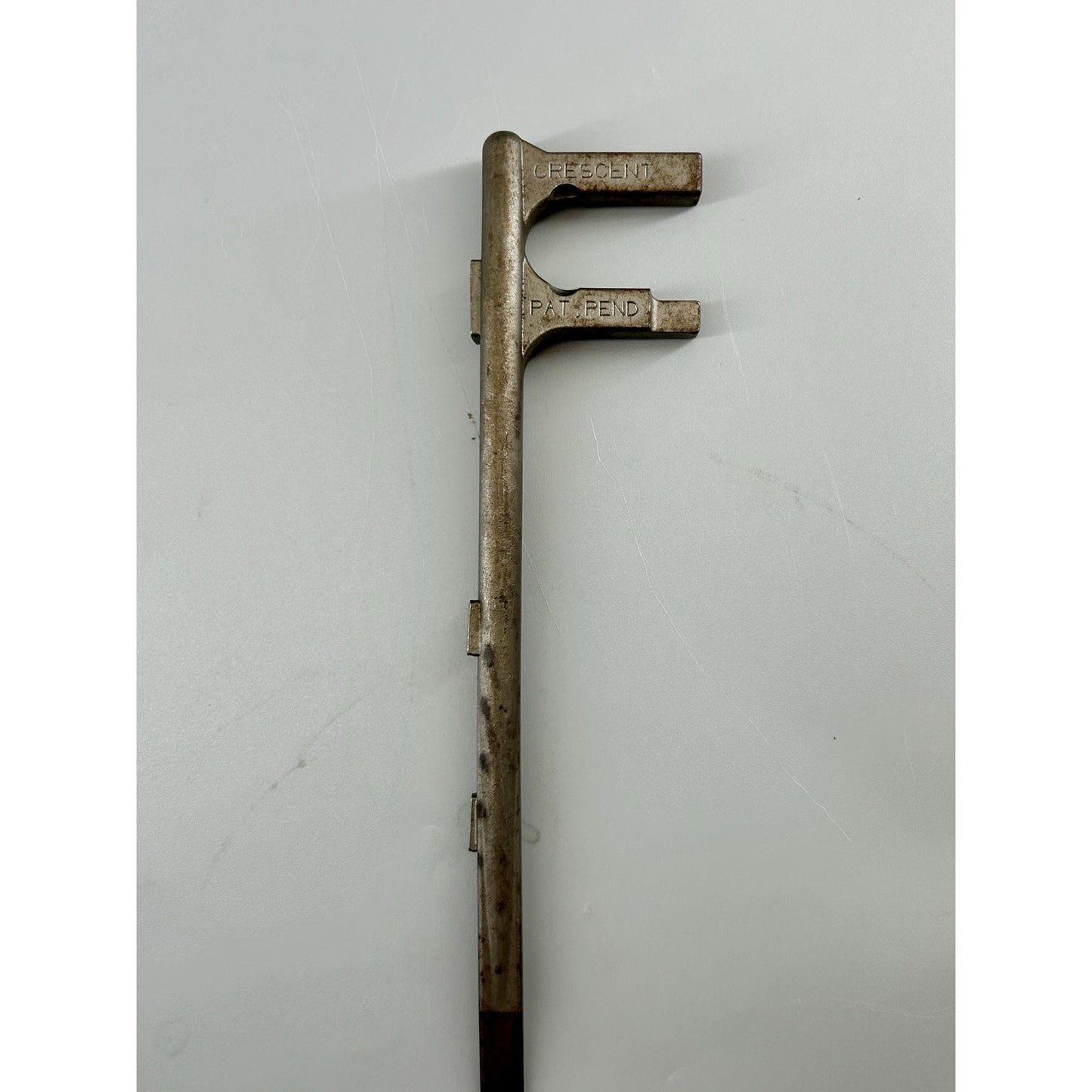 Rare Vintage Crescent Tool Co Pat Pend Valve Wheel Wrench Industrial Utility Fire Service Tool c1930s