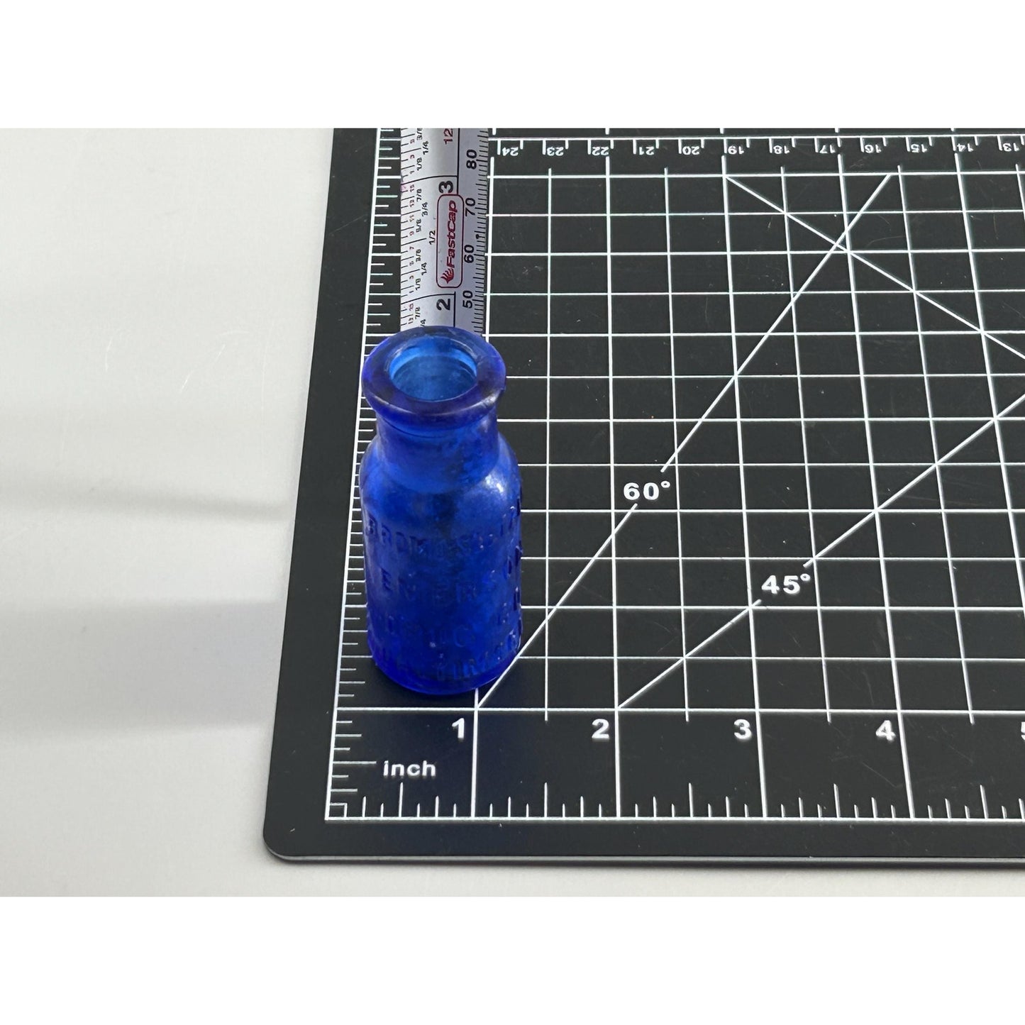 Bromo-Seltzer Bottle Emerson Drug Co Baltimore MD – Cobalt Blue Embossed Apothecary Medicine Bottle