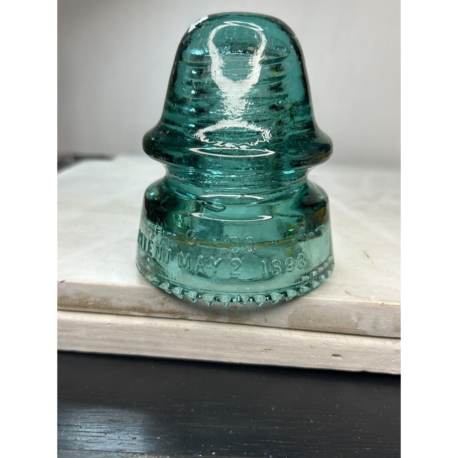 H.G. Co petticoat aqua green insulator back view 1893