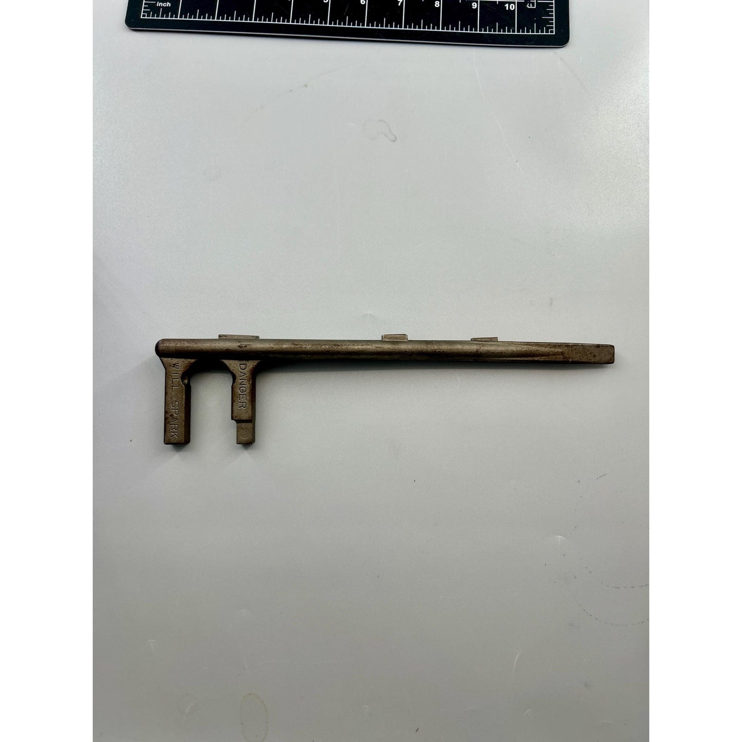 Rare Vintage Crescent Tool Co Pat Pend Valve Wheel Wrench Industrial Utility Fire Service Tool c1930s