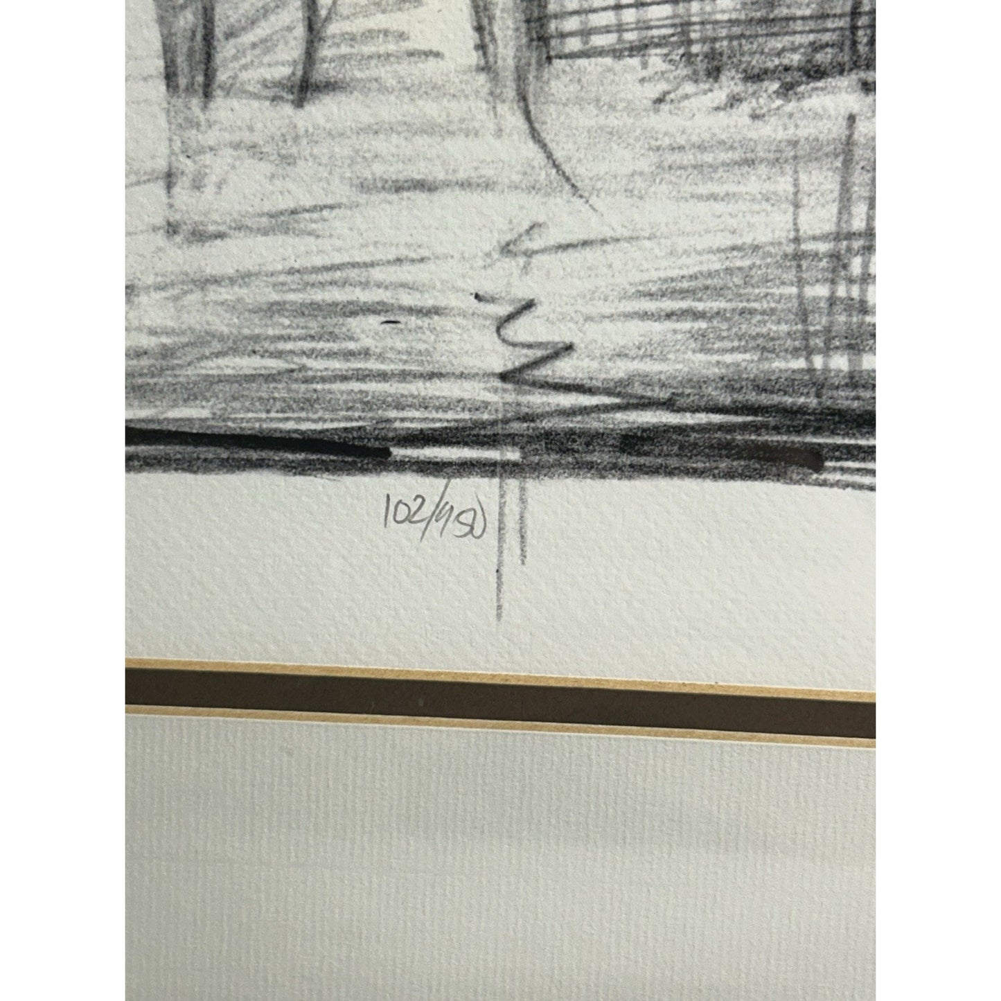 Ethan Harper Drawing the Elements II Signed Print Framed Architectural Art Rare!