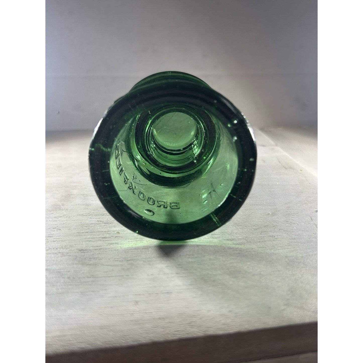 Vintage Deep Emerald Green Brookfield CD 145 Glass Insulator — Rare Color Variant