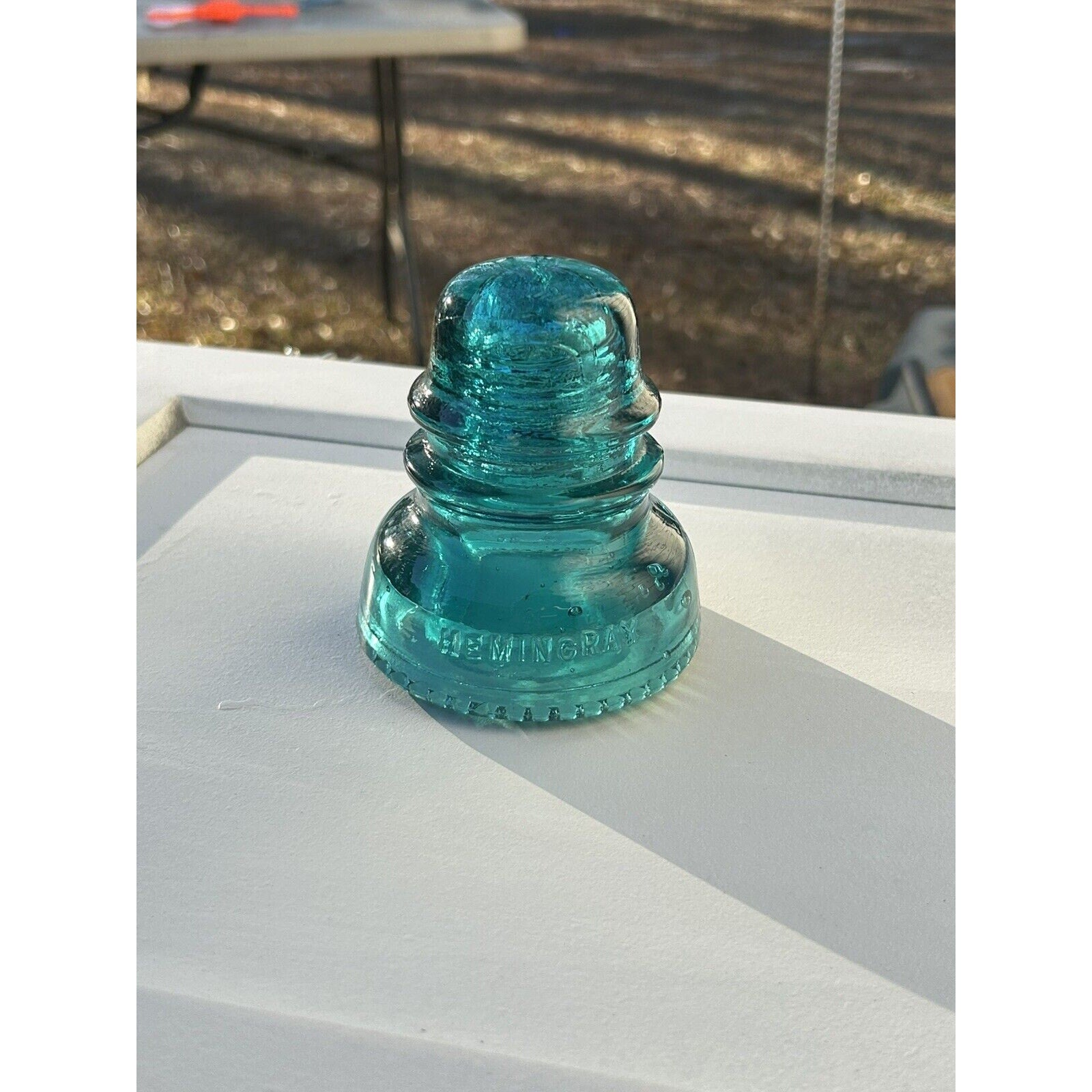 Hemingray No 40 Hemingray blue insulator overall condition