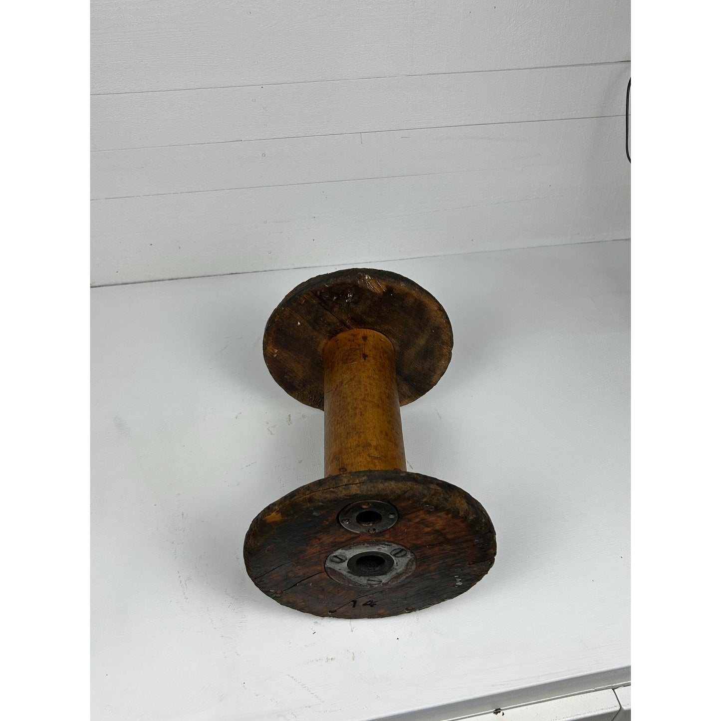 Exceptional Antique Vermont Textile Mill Bobbin Factory Stamped Burlington VT Early American Industrial Artifact