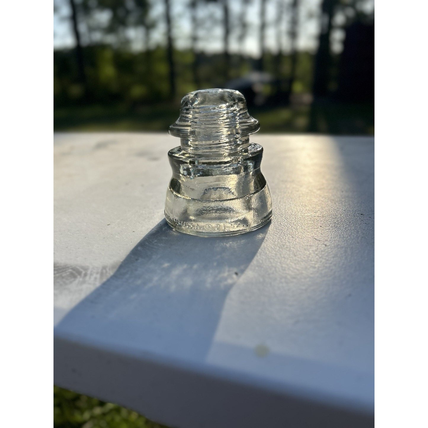 Armstrong clear glass insulator DP-1 natural light crystal