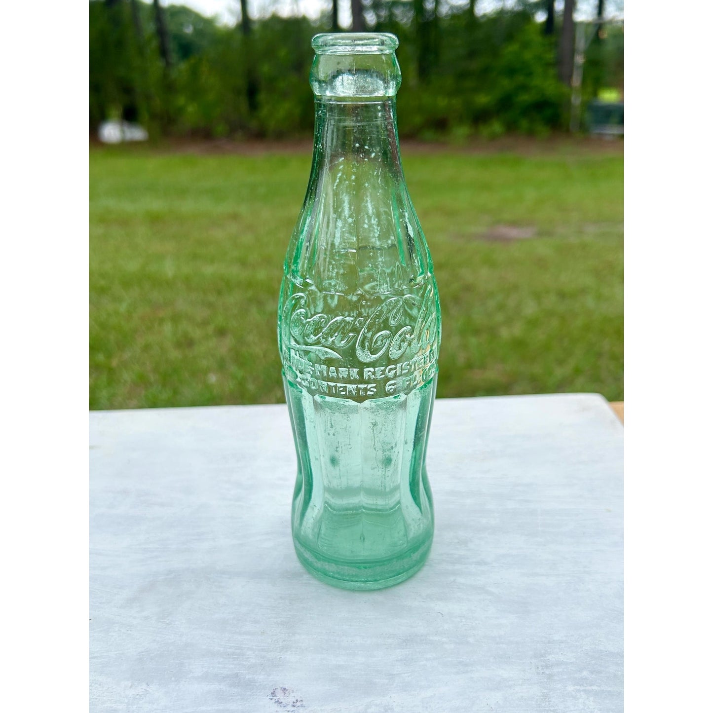 Vintage 1938 Savannah GA Coca-Cola Bottle Chattanooga Glass D-105529 6 Oz Embossed Hobbleskirt Coke Bottle