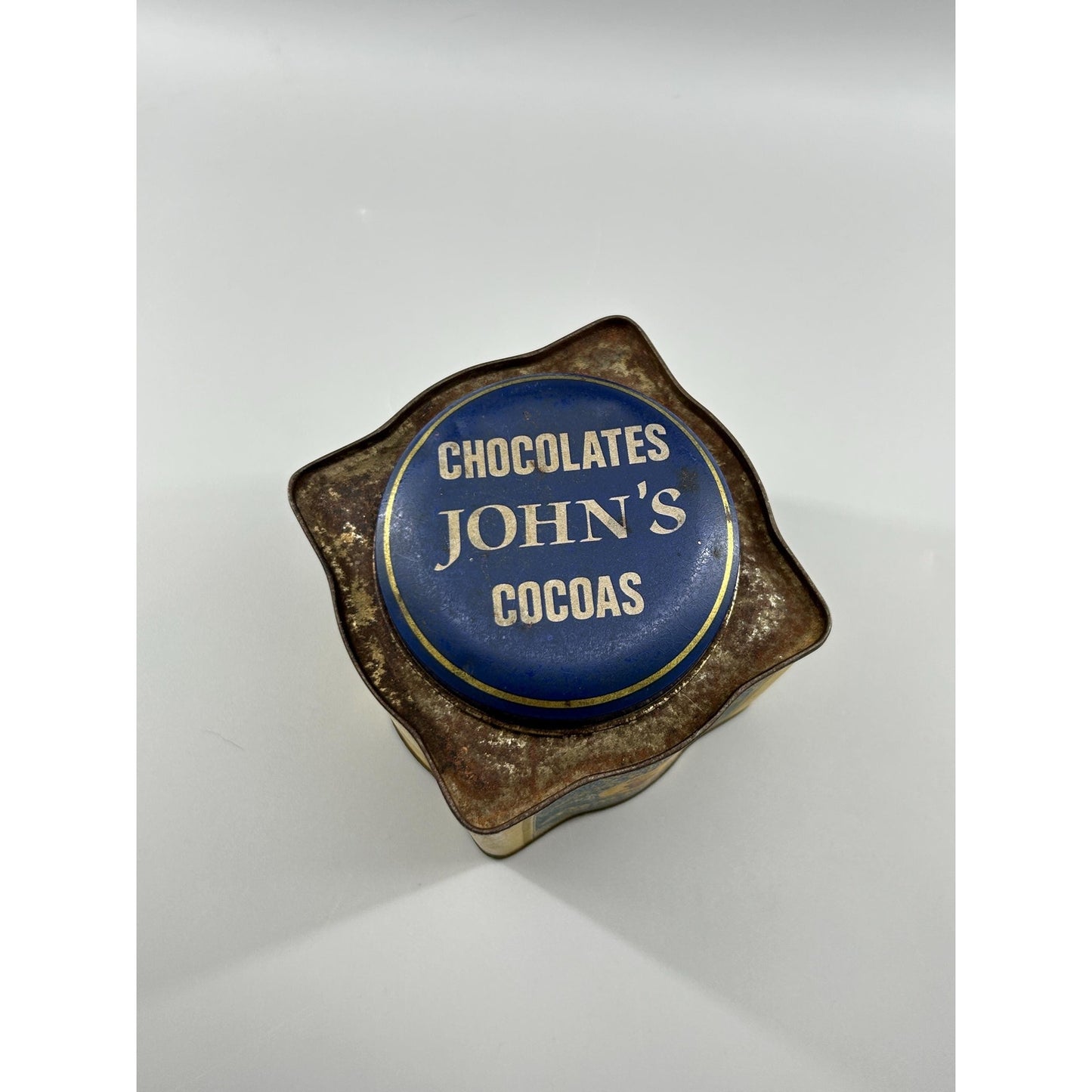 Antique John Packard Essence of Coffee Tin Victorian Advertising Louisville KY
