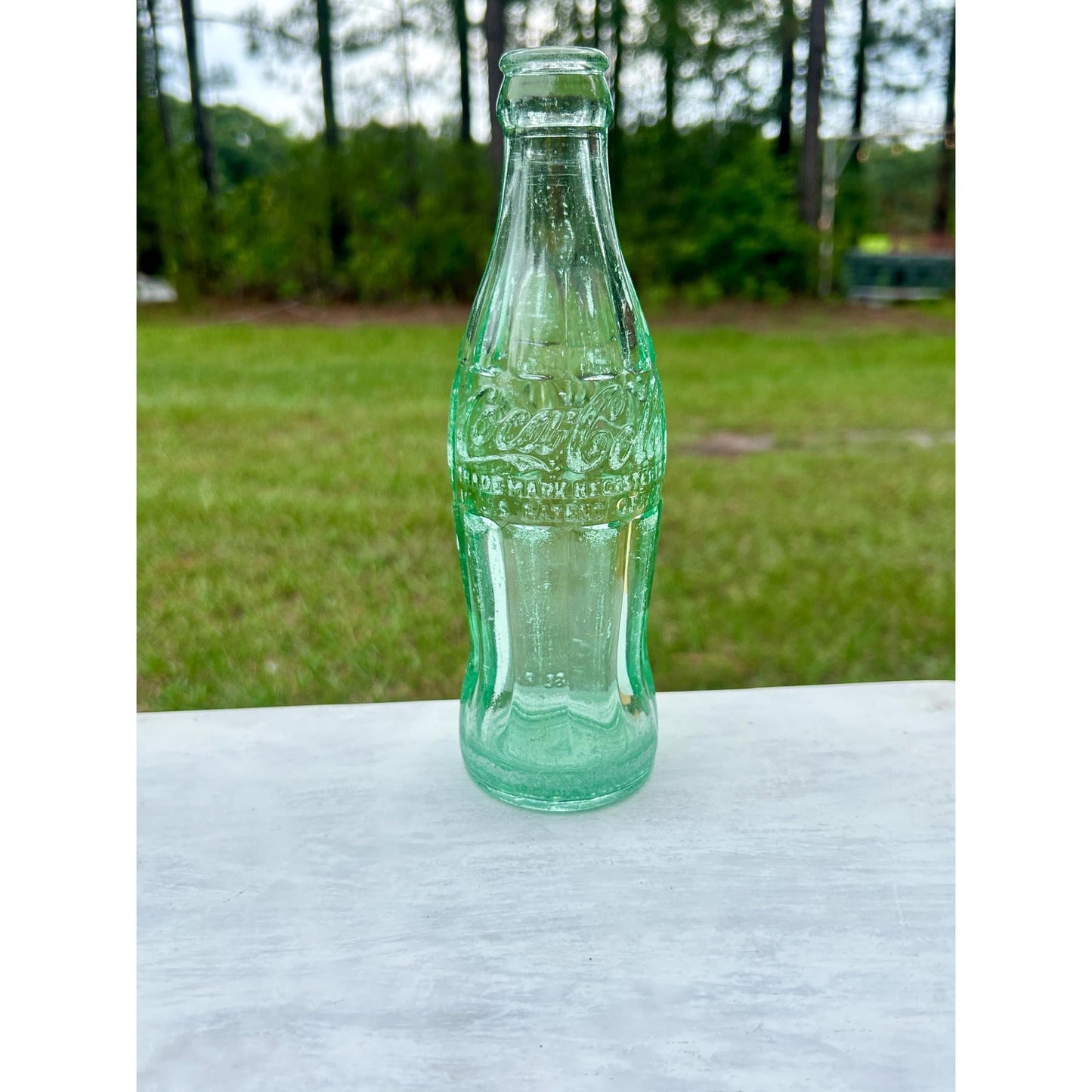 Vintage 1938 Savannah GA Coca-Cola Bottle Chattanooga Glass D-105529 6 Oz Embossed Hobbleskirt Coke Bottle