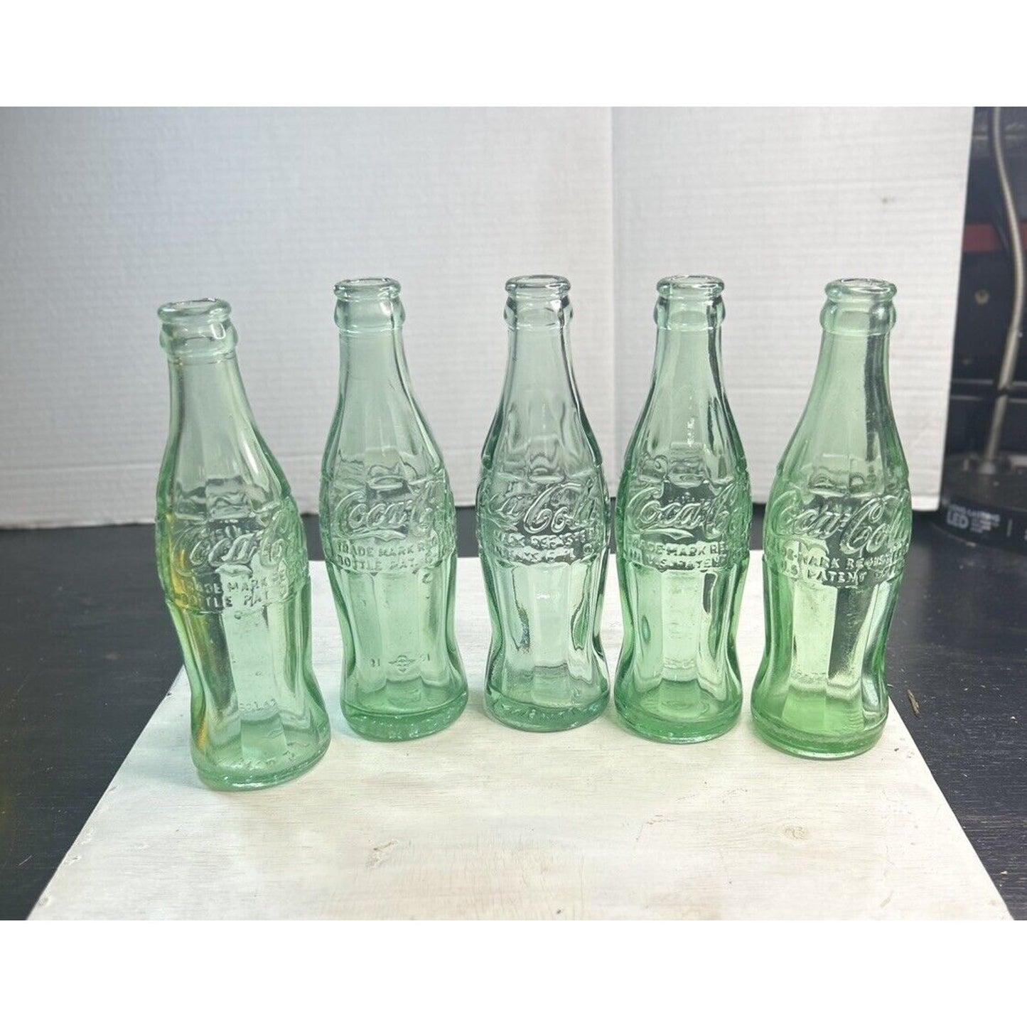 Antique Lot 5 Different Pat Dec 25 1923 Hobble Skirt Coca Cola 6 Oz Bottle