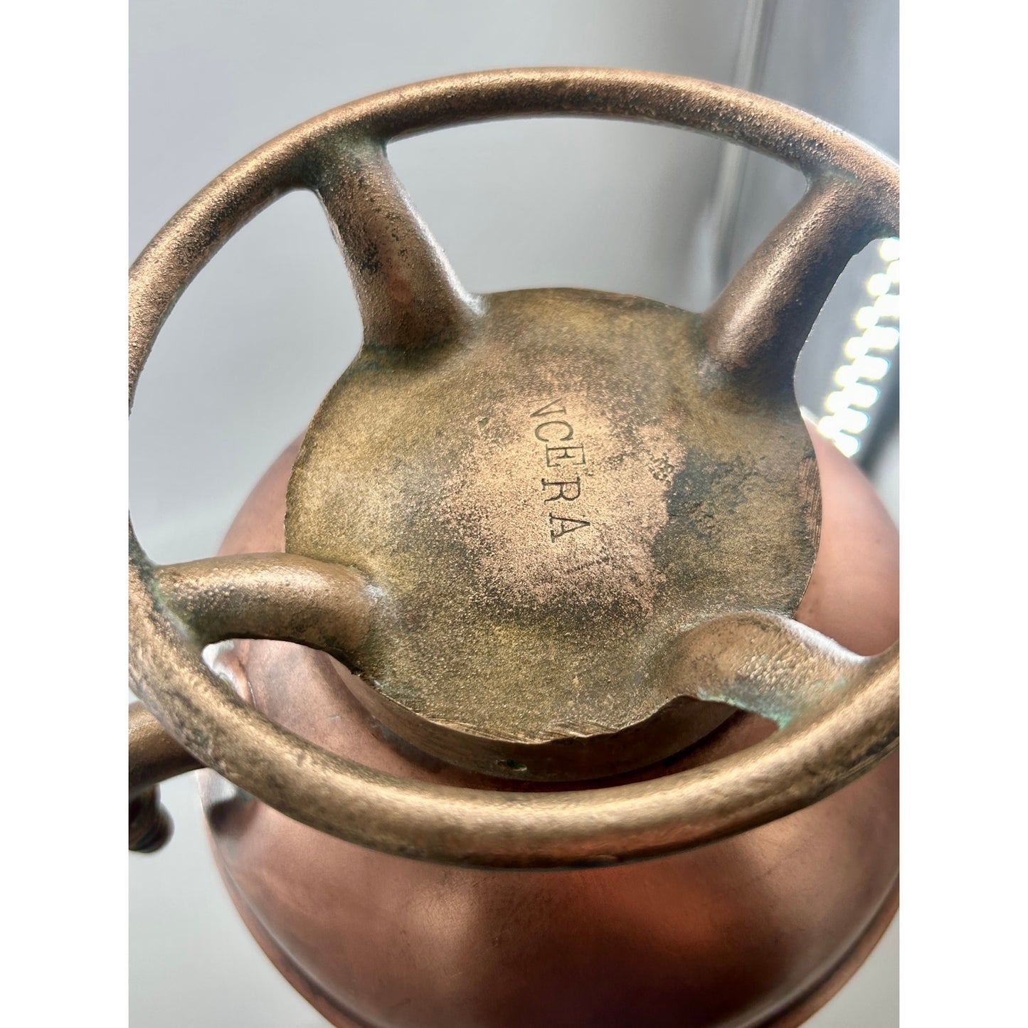 Antique ESSANAY Soda-Acid Fire Extinguisher c.1910s – Solid Copper & Brass – Complete Original Components – Collector Grade. Industrial