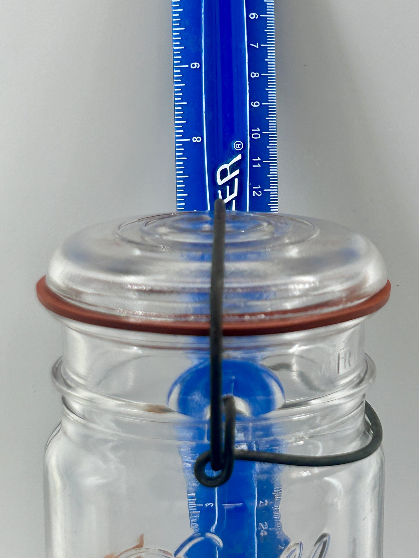 Scarce Complete Ball Eclipse Wide Mouth Jar With Glass Lid & Old Paper Label