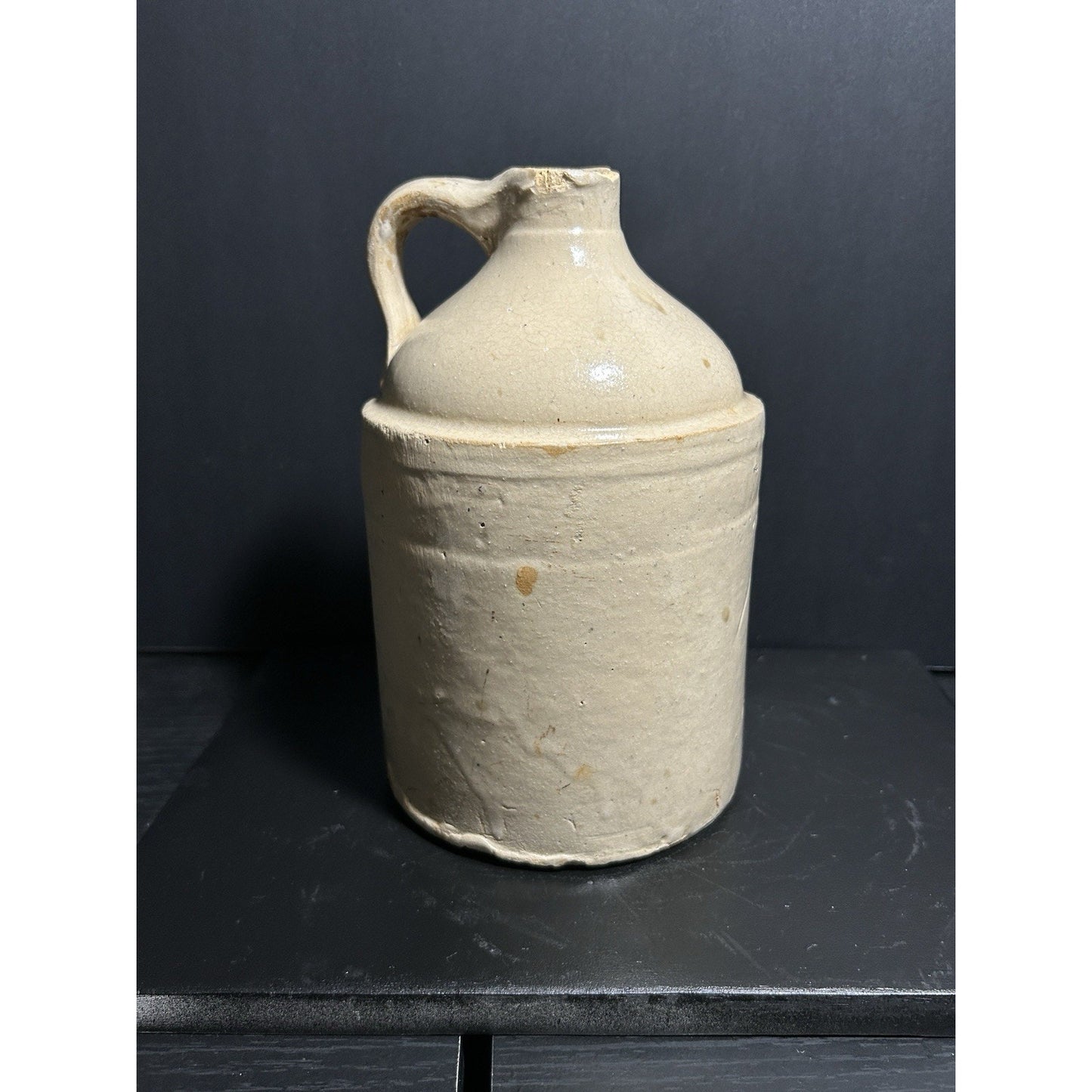Antique 2 Gallon Stoneware Pottery Moonshine Whiskey Jug Crock Primitive
